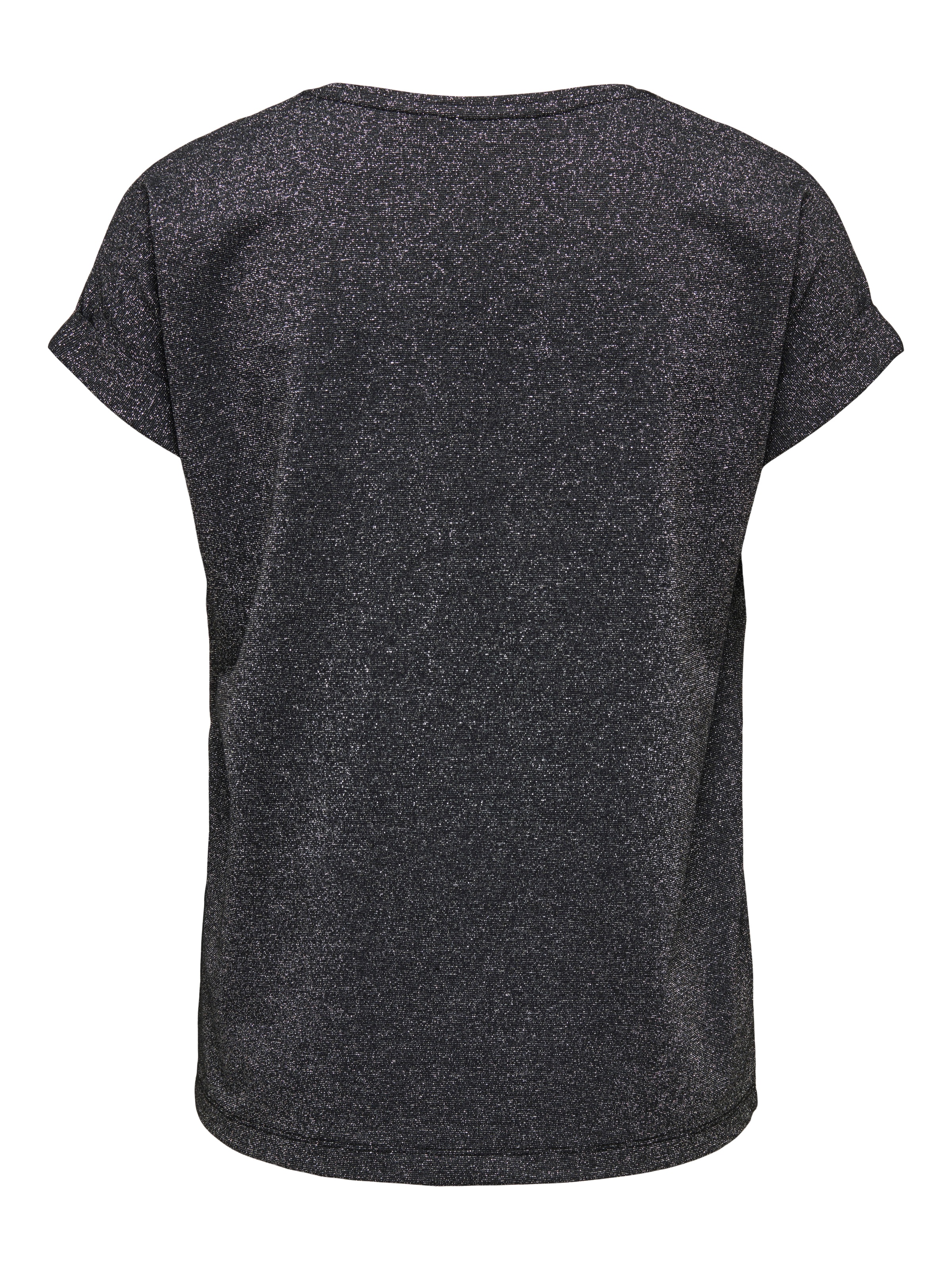 ONLY Kurzarmshirt »ONLMOSTER GLITTER S/S TOP NOOS JRS« mit Glitzerdetail