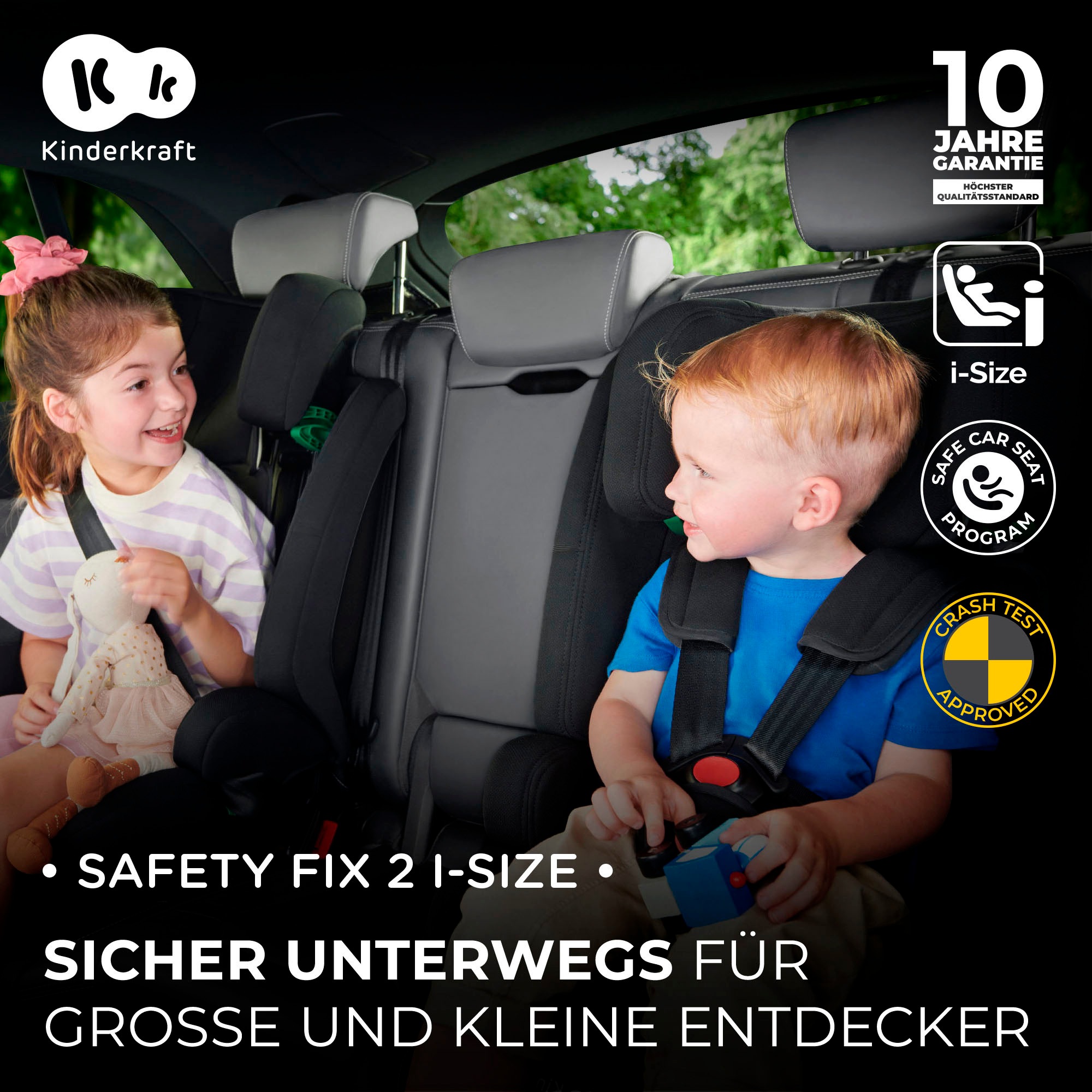 Kinderkraft Autokindersitz »SAFETY FIX 2 i-Size«, mit herausnehmbarem modularen Einsatz