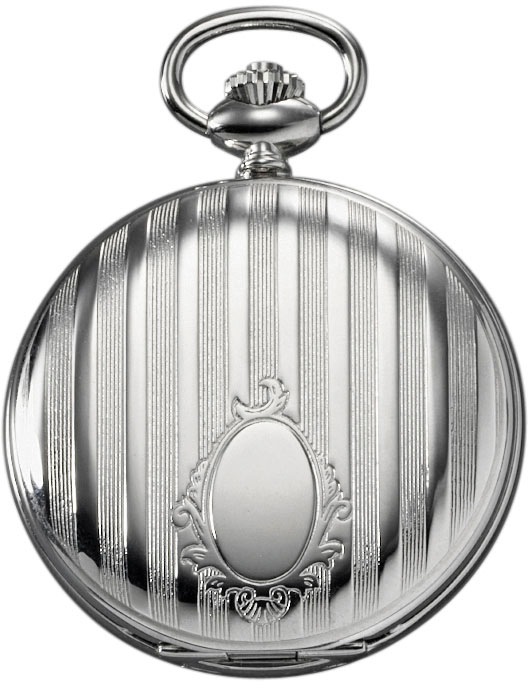 Regent Taschenuhr »P733-19497740«, (Set, 2 tlg., mit dazu passender Kette), Quarzuhr, Herrenuhr, Datum, Acrylglas, Geschenkidee