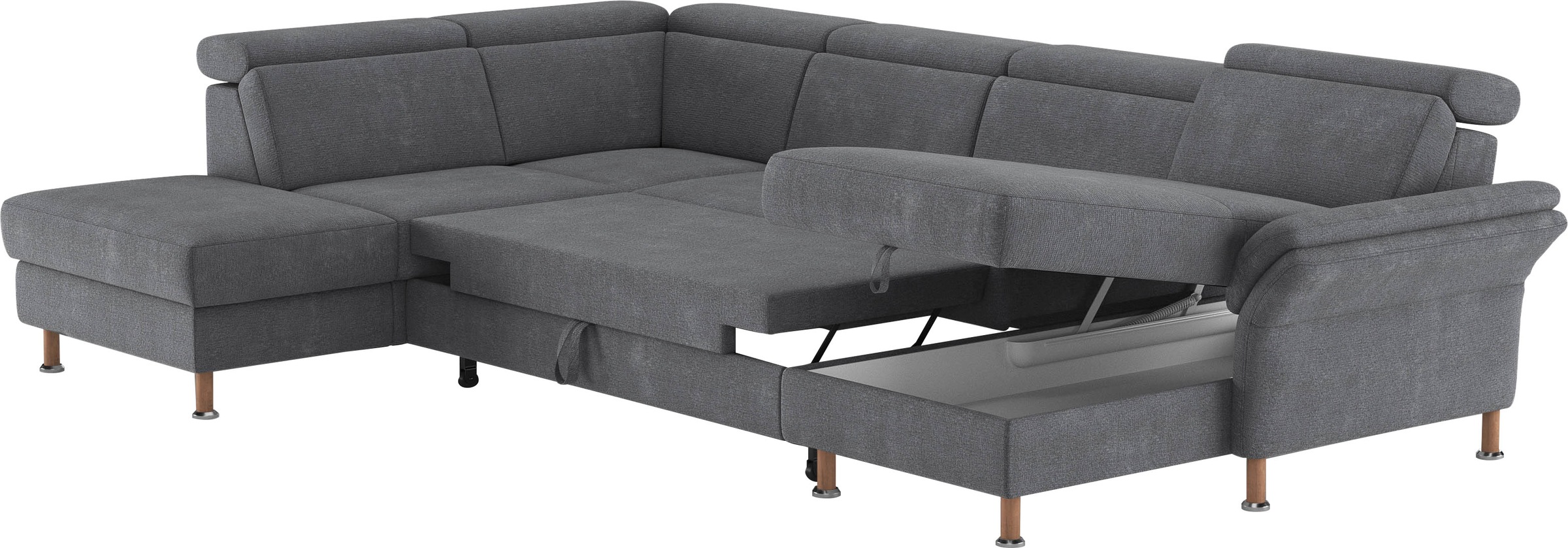 Home affaire Wohnlandschaft »Calypso U-Form«, wahlweise mit motorischer Relaxfunktion