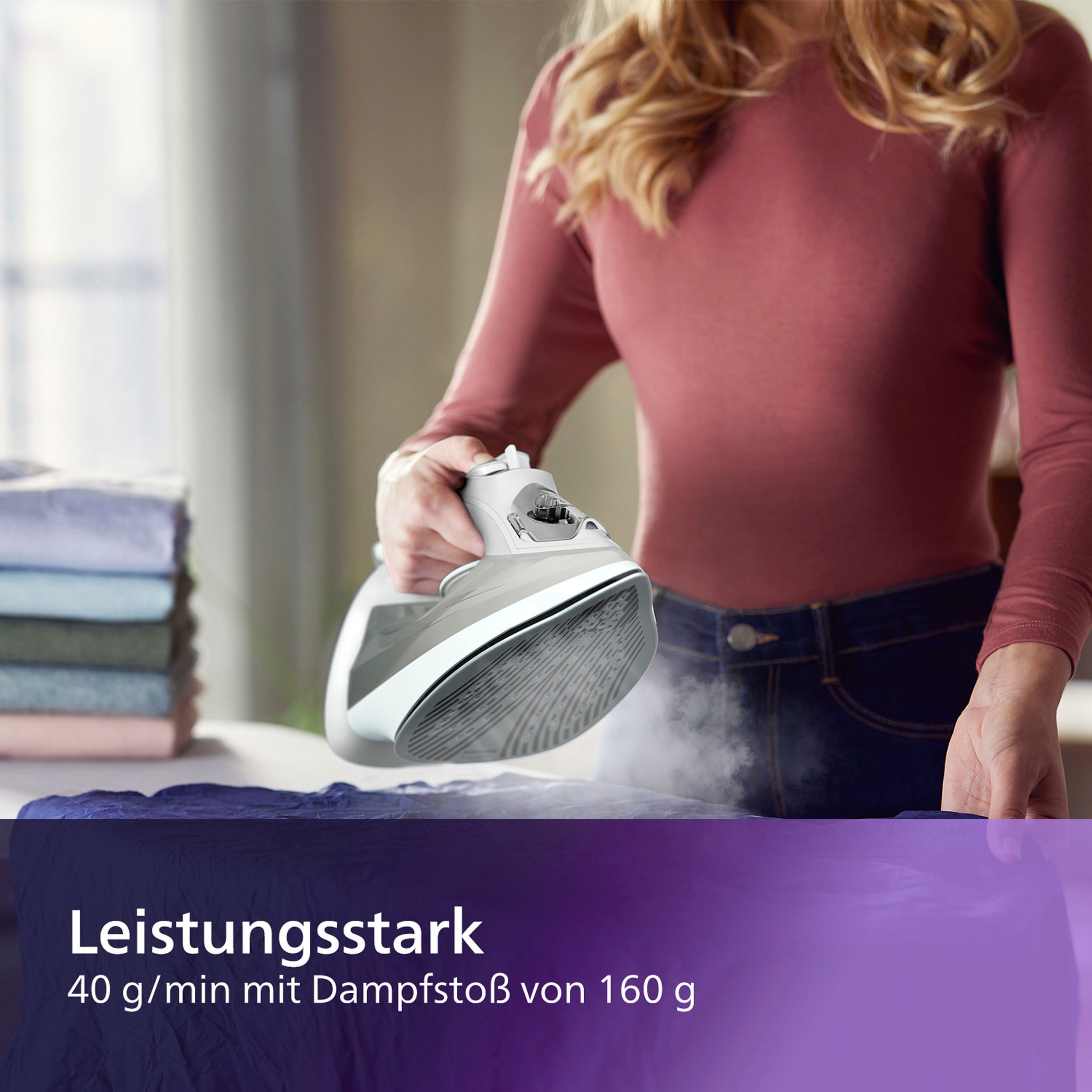 Philips Dampfbügeleisen »DST5010/10«, 2400 W, SteamGlide Plus Bügelsohle, 320 ml Wassertank, 160 g Dampfstoß