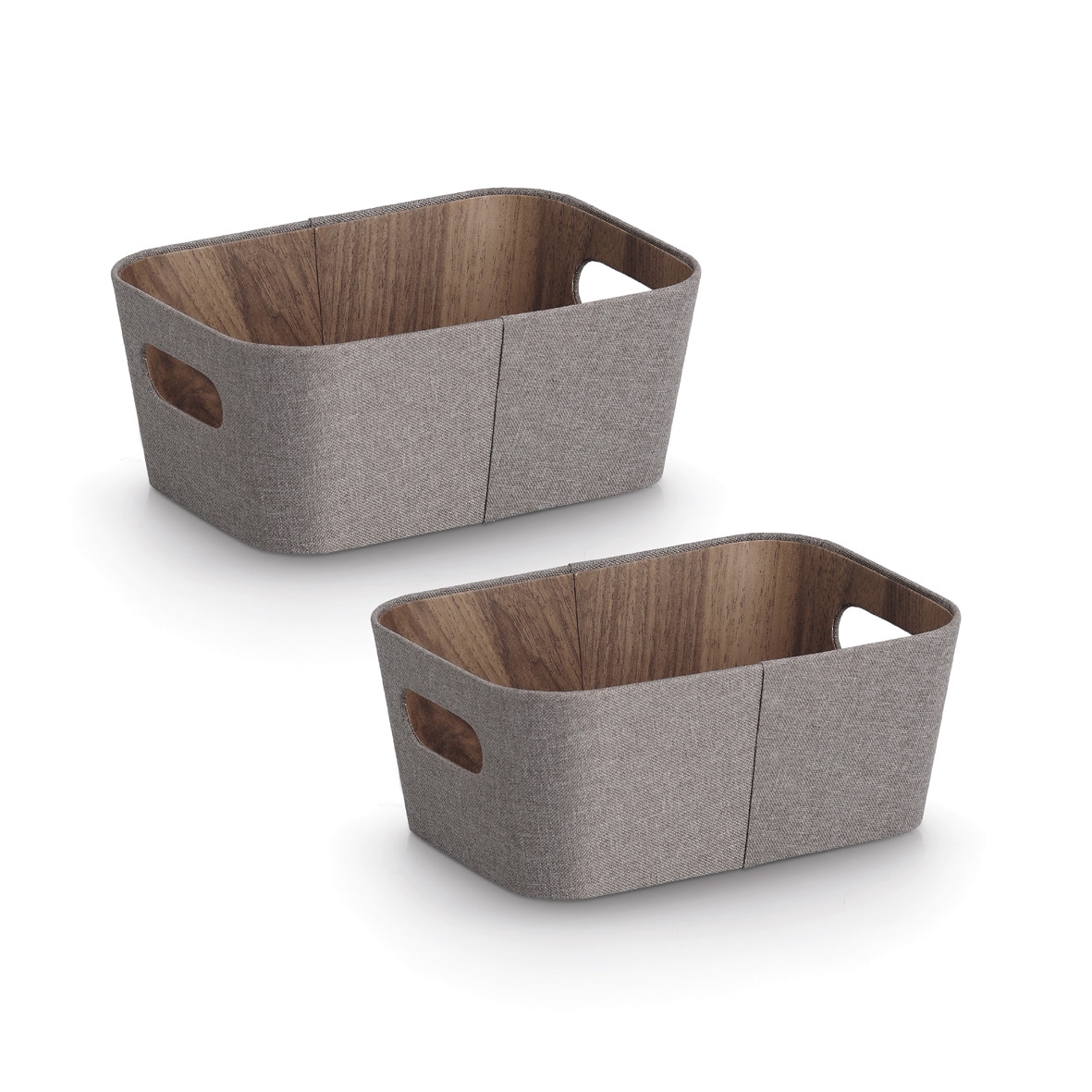 Zeller Present Aufbewahrungsbox »Aufbewahrungsbox, 2er Set., Pappe/Polyester« ca. 26x18x11 cm