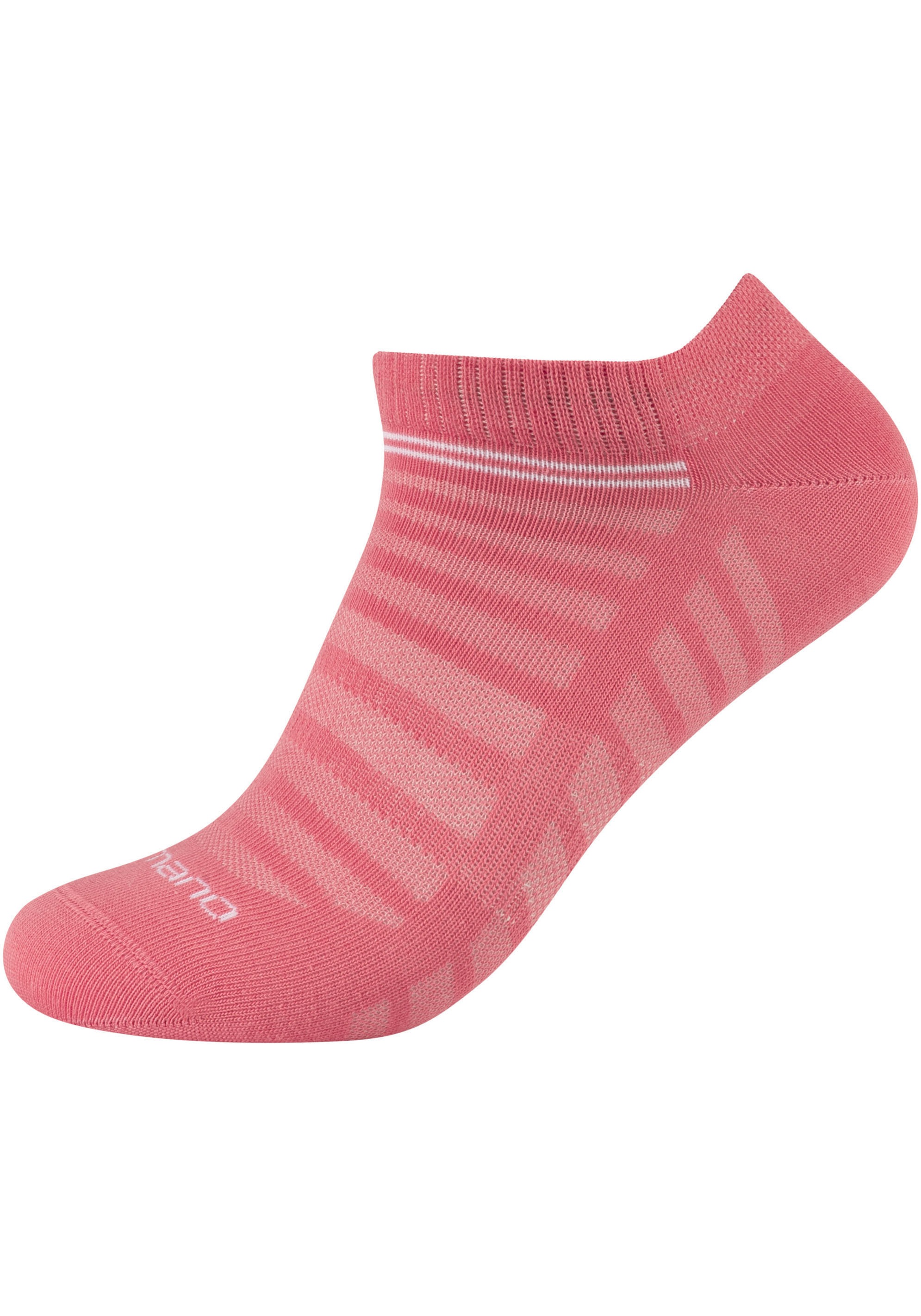 Camano Kurzsocken »mesh ventilation«, (10 Paar), mit modischen Streifenmustern