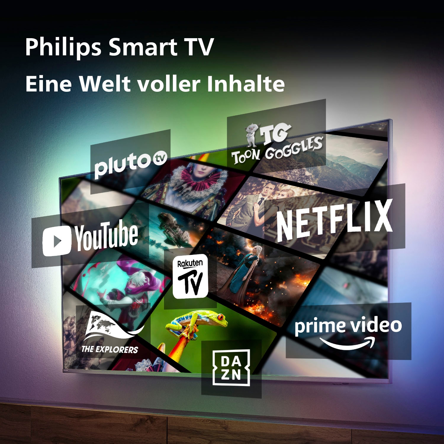 Smart-TV cm/65 LED-Fernseher Philips Raten Ultra kaufen 164 HD, auf 4K Zoll, »65PUS8108/12«,