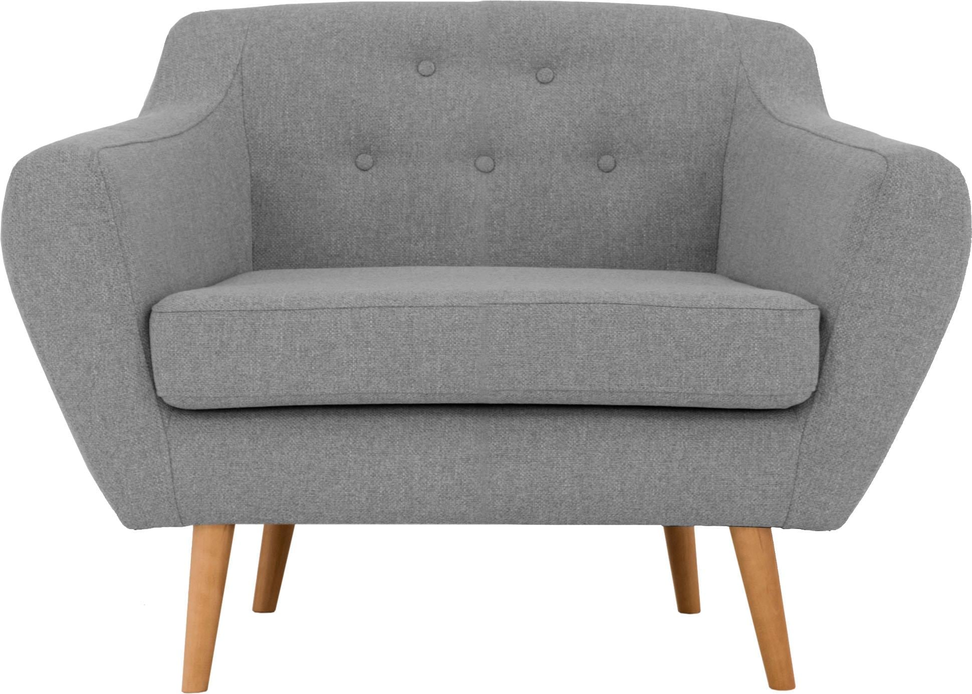 Home affaire Sessel »Renne« mit Heftung im Rücken im skandinavischem Stil günstig online kaufen