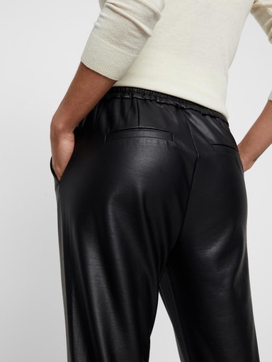Vero Moda Lederimitathose »VMEVA MR LOOSE STRING COATED PNT«