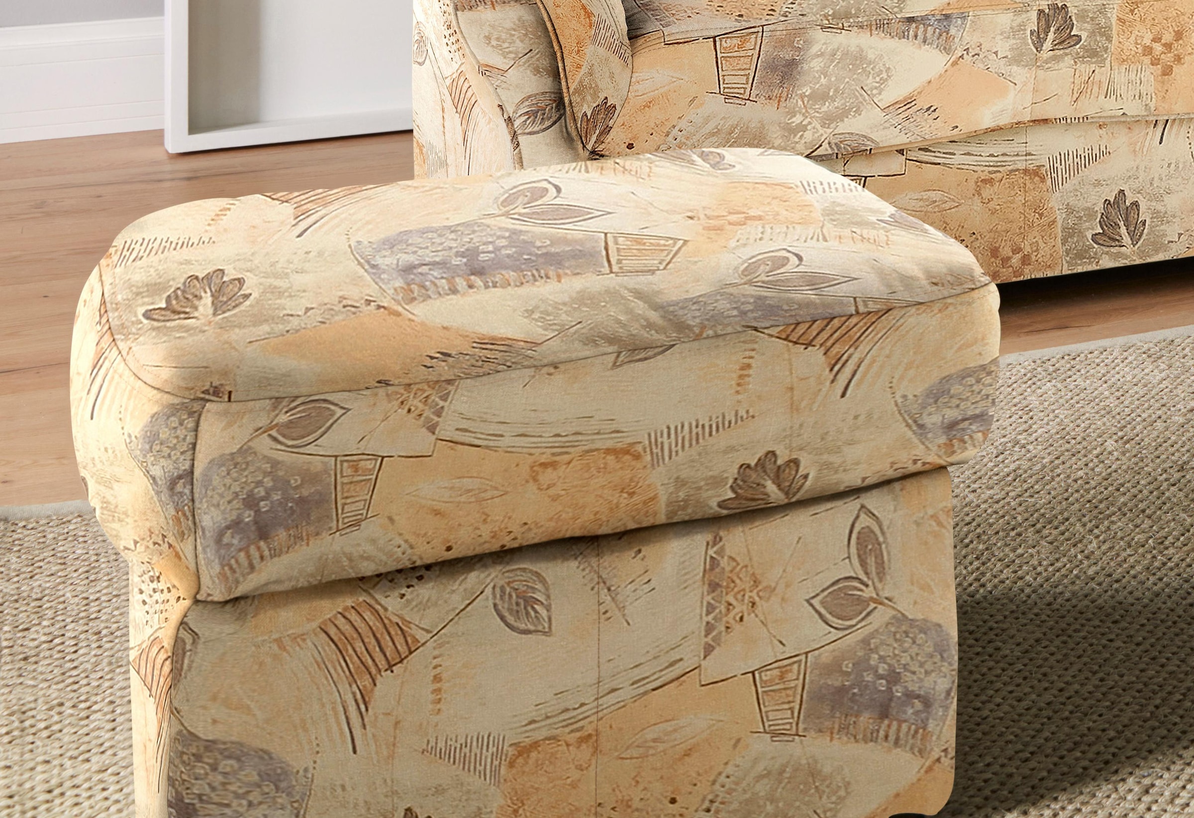 DOMO collection Polsterhocker »Bahia«, Belastbarkeit bis 140 kg pro Sitzfläche, mit praktischem Staufach