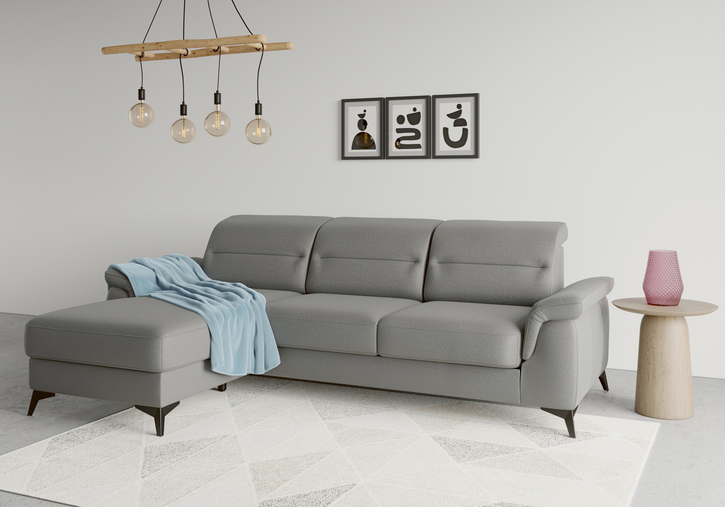 sit&more Ecksofa »Sinatra L-Form« mit Recamiere, optional mit Kopfteilverst günstig online kaufen