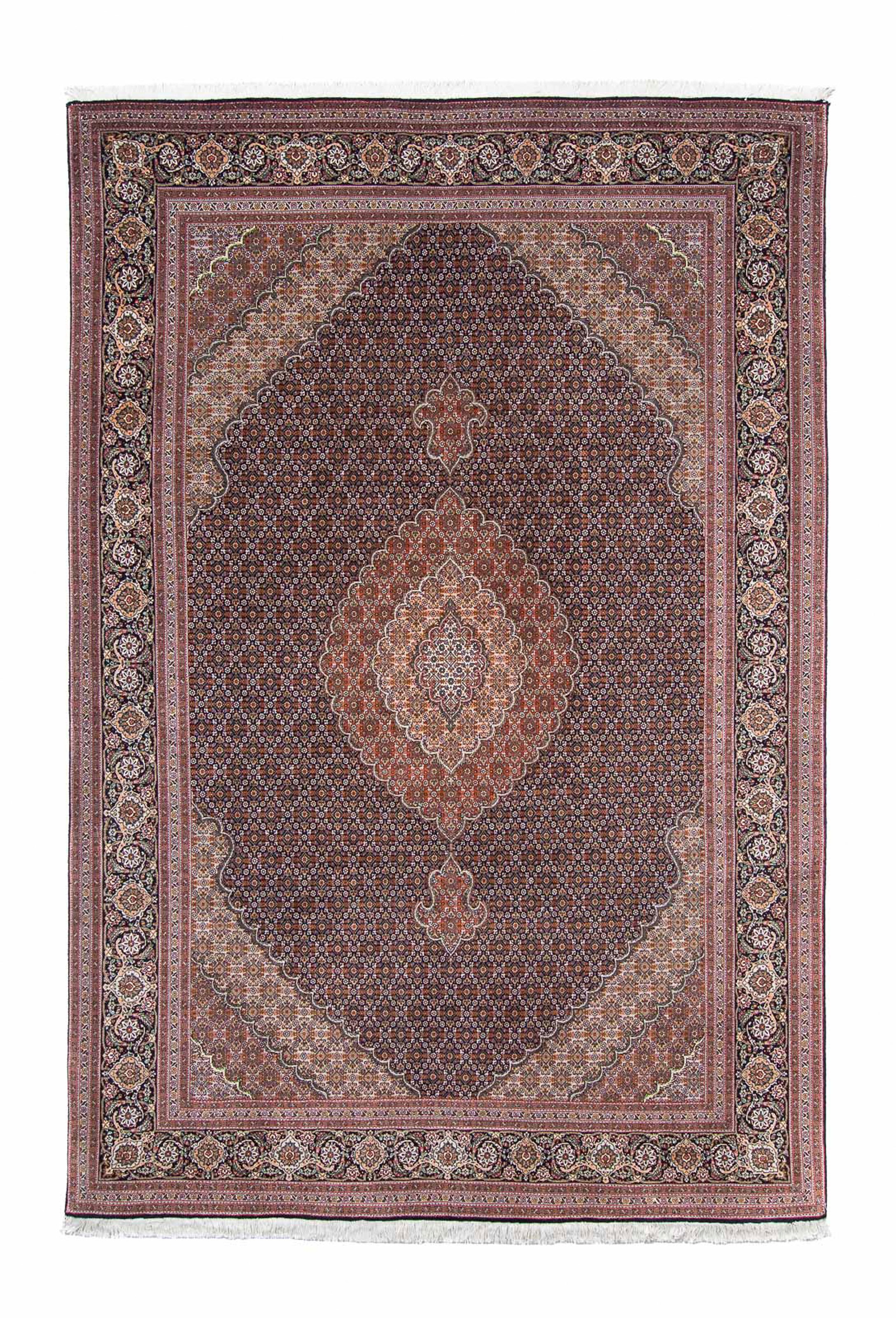 2. Bild von morgenland Orientteppich »Perser - Täbriz - 298 x 198 cm - dunkelblau«, rechteckig