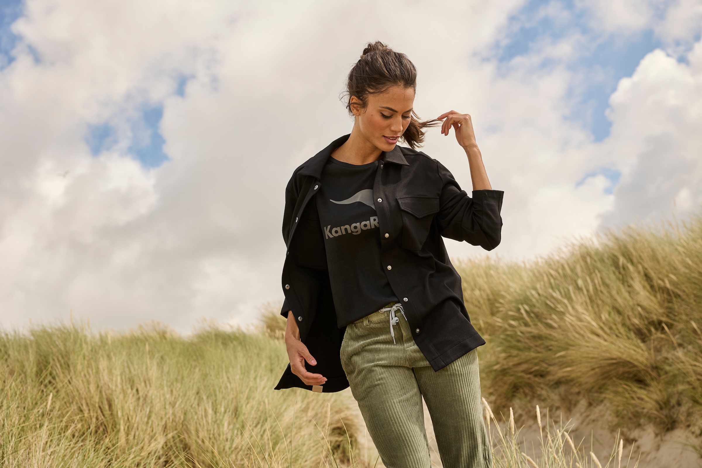 KangaROOS Hemdjacke Overshirt mit Knopfleiste