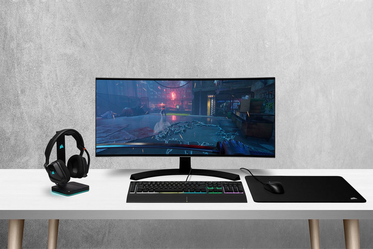 Corsair Gaming-Tastatur »K55 RGB PRO«, (Ziffernblock-USB-Anschluss-Fn-Tasten)