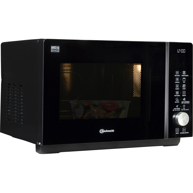 BAUKNECHT Mikrowelle »MF 258 B« Grill Heißluft Mikrowelle intelligente Technologie ohne Drehteller schwarz