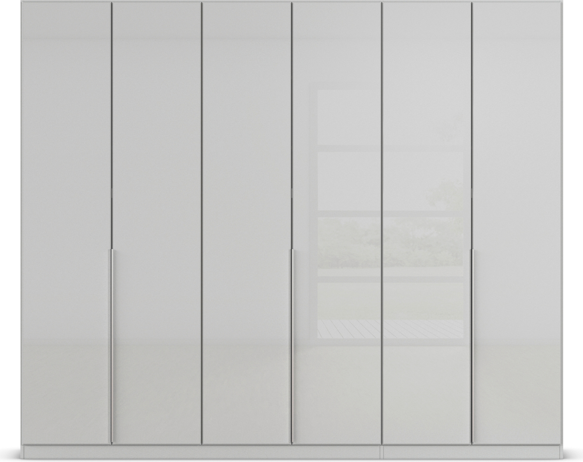 rauch Drehtürenschrank »Kleiderschrank Kleiderschränke Schrank Garderobe AGORDO mit Glasfront«, (in zwei Griff-Farben), durchdachte Innenausstattung, in 6 Breiten und 2 Höhen MADE IN GERMANY