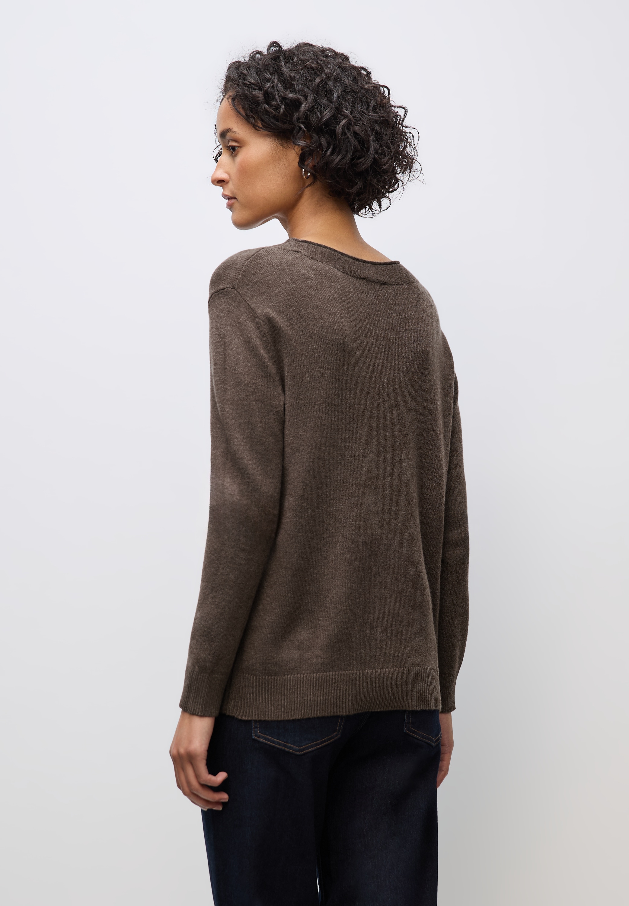 STREET ONE Strickpullover mit feiner Rollkante