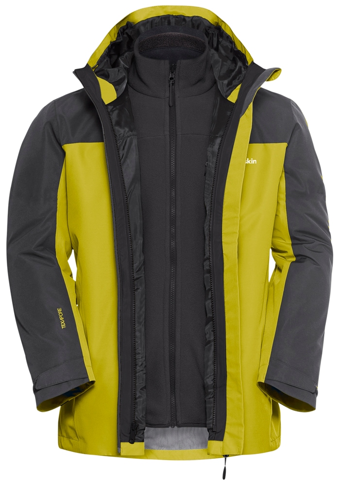 Jack Wolfskin 3-in-1-Funktionsjacke »TAUBENBERG 3IN1 JKT M«, mit Kapuze