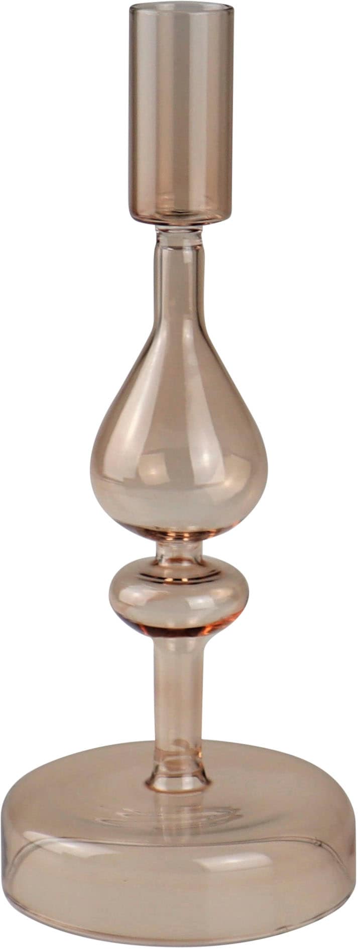 Leonique Kerzenleuchter »Jenelle«, (Set, 2 St.), Stabkerzenhalter aus Glas, Höhe ca. 24 cm