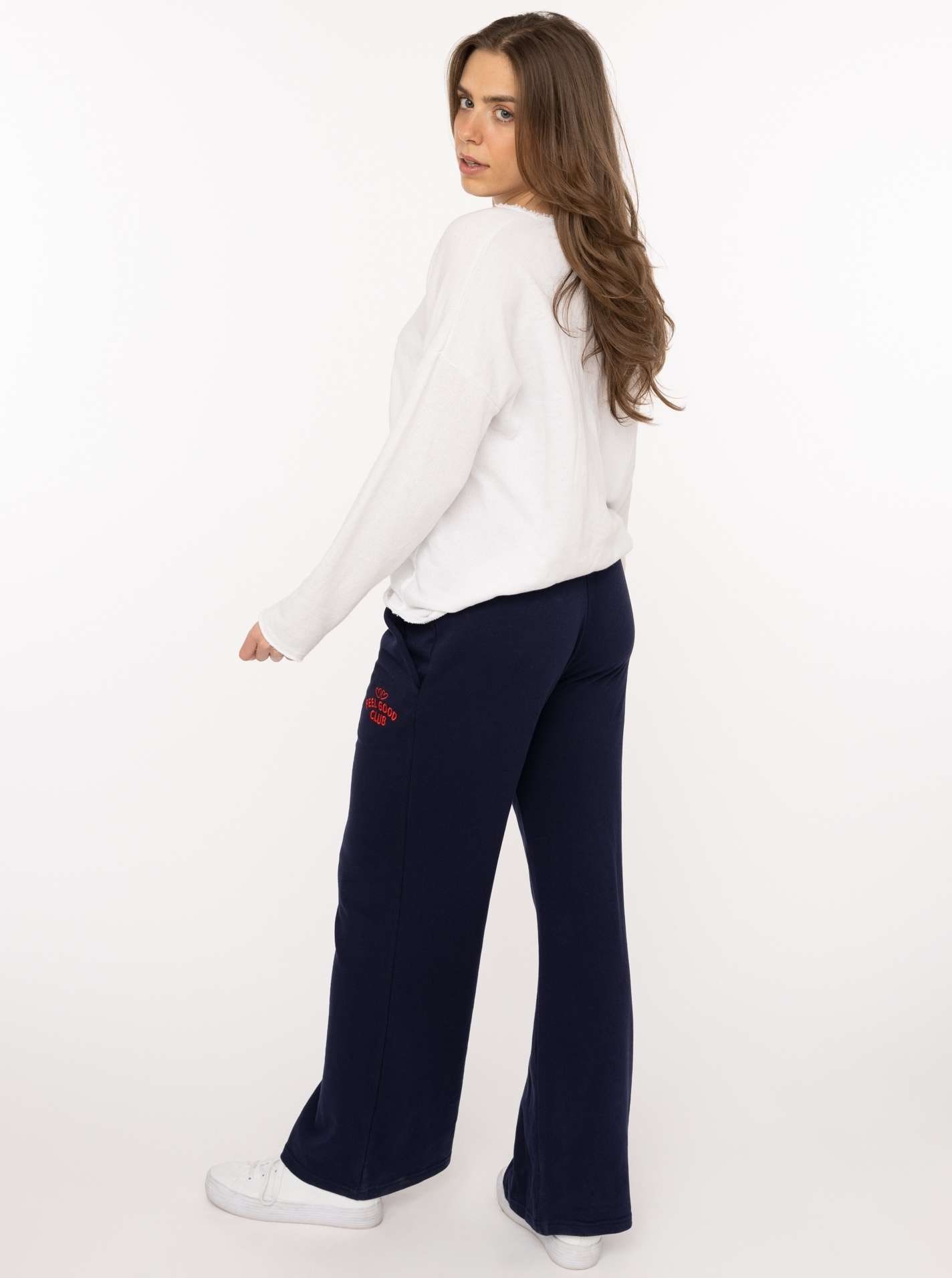 Zwillingsherz Sweathose »"Feel Good Club"«  unifarben, kleine Stickerei