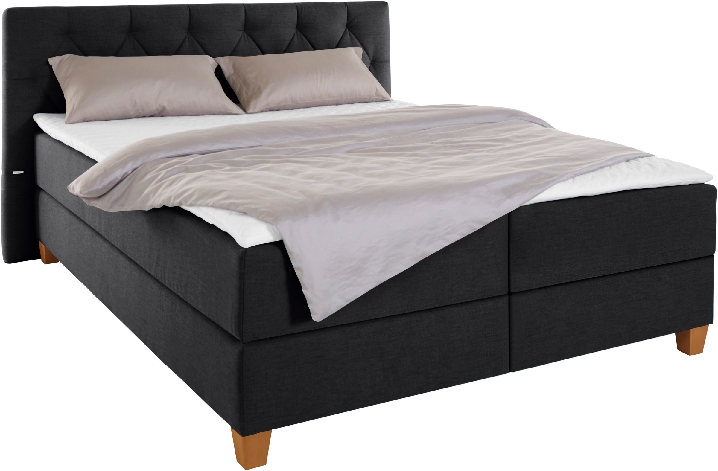 Guido Maria Kretschmer Home&Living Boxspringbett »Harmones«, in 3 Breiten, Härtegrad auch im Mix mit je 1 Matratze in H2 und H3