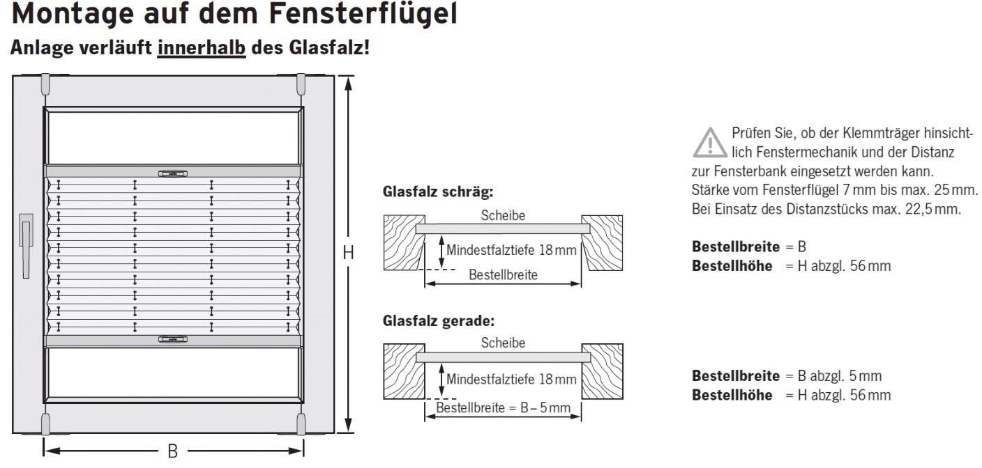 sunlines Plissee »Start-up Style Honeycomb«, verdunkelnd, energiesparend, ohne Bohren, verspannt, verspannt mit Simply-Fix Klemmträger, Wabenplissee, nach Maß