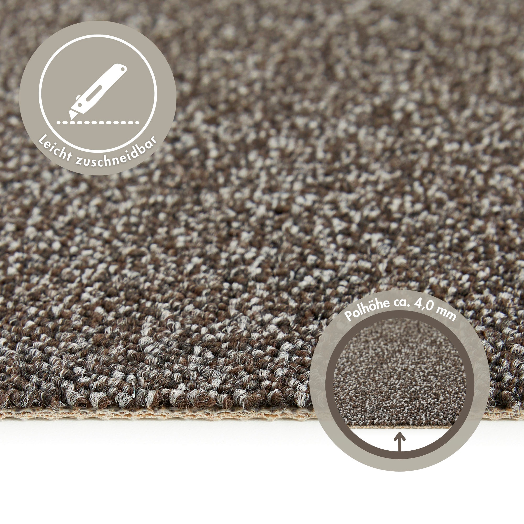Andiamo Teppichboden »Matz, Schlinge, Made in Belgium«, rechteckig, 6 mm Hö günstig online kaufen