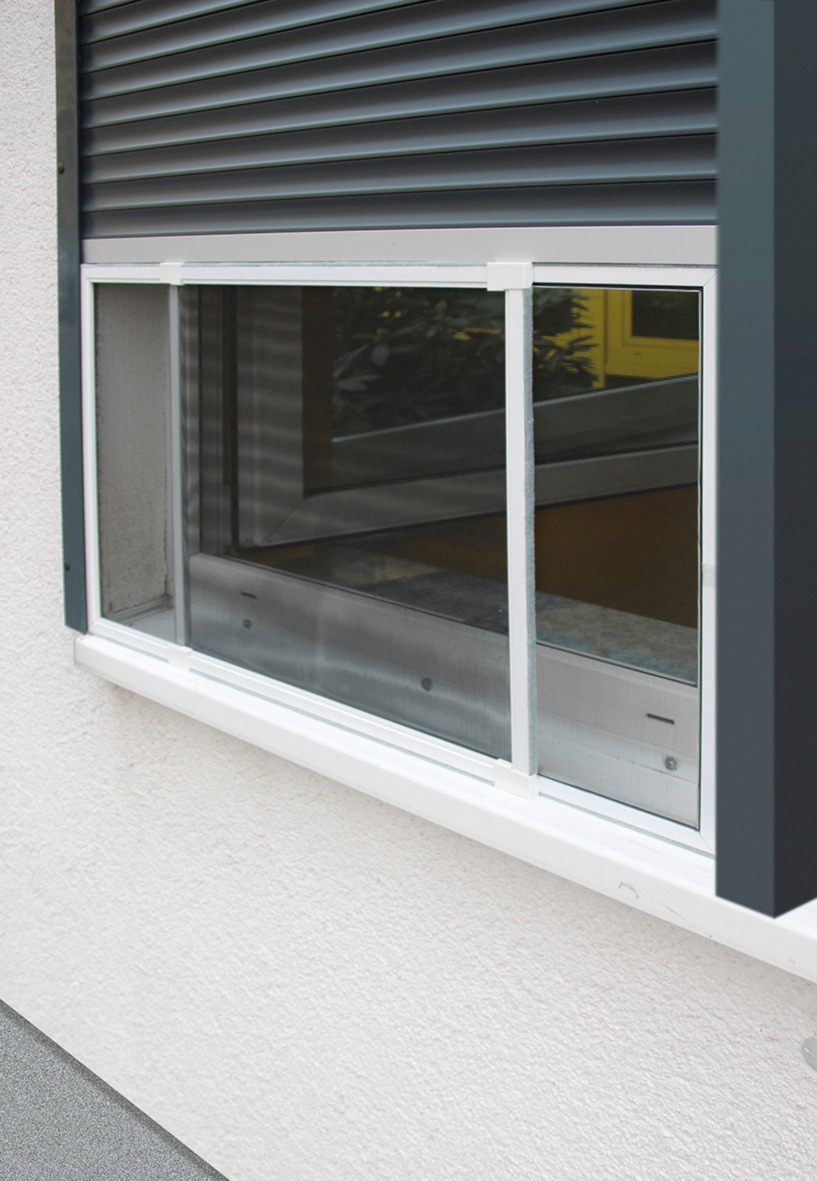 SCHELLENBERG Insektenschutz-Fensterrahmen »ausziehbares Fliegengitter Schiebefenster mit Rahmen« 1 Stk. tlg. 50 x 75 - 142 cm oder 75 x 100 -193 cm, weiß und anthrazit