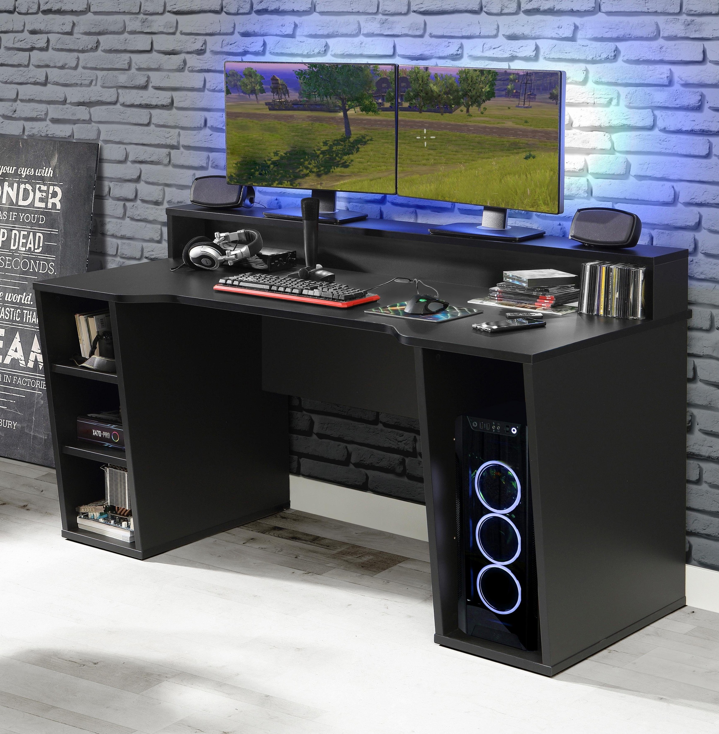 FORTE Gamingtisch »Tezaur« wahlweise mit RGB-Beleuchtung günstig online kaufen