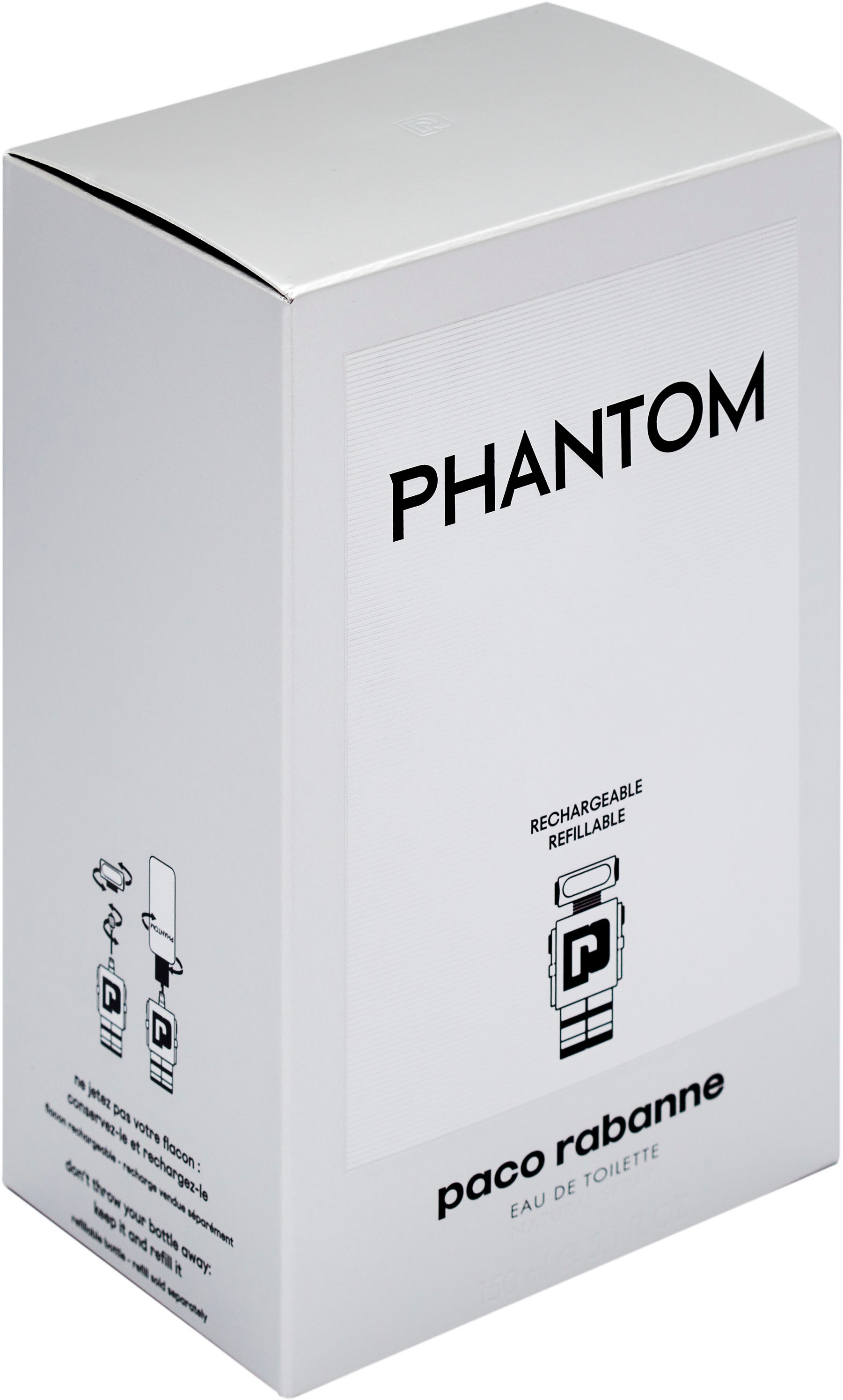 paco rabanne Eau de Toilette »Phantom Refillable« Holziger Herrenduft mit Lavendel, Zitrone, Apfel, Patchouli & Vanille.