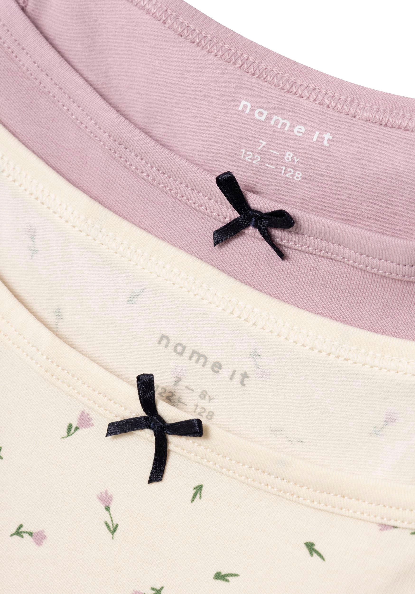 Name It Unterhemd »NKFSTRAP TOP 2P BUTTERCREAM FLORAL NOOS«, (Set, 2 St.)