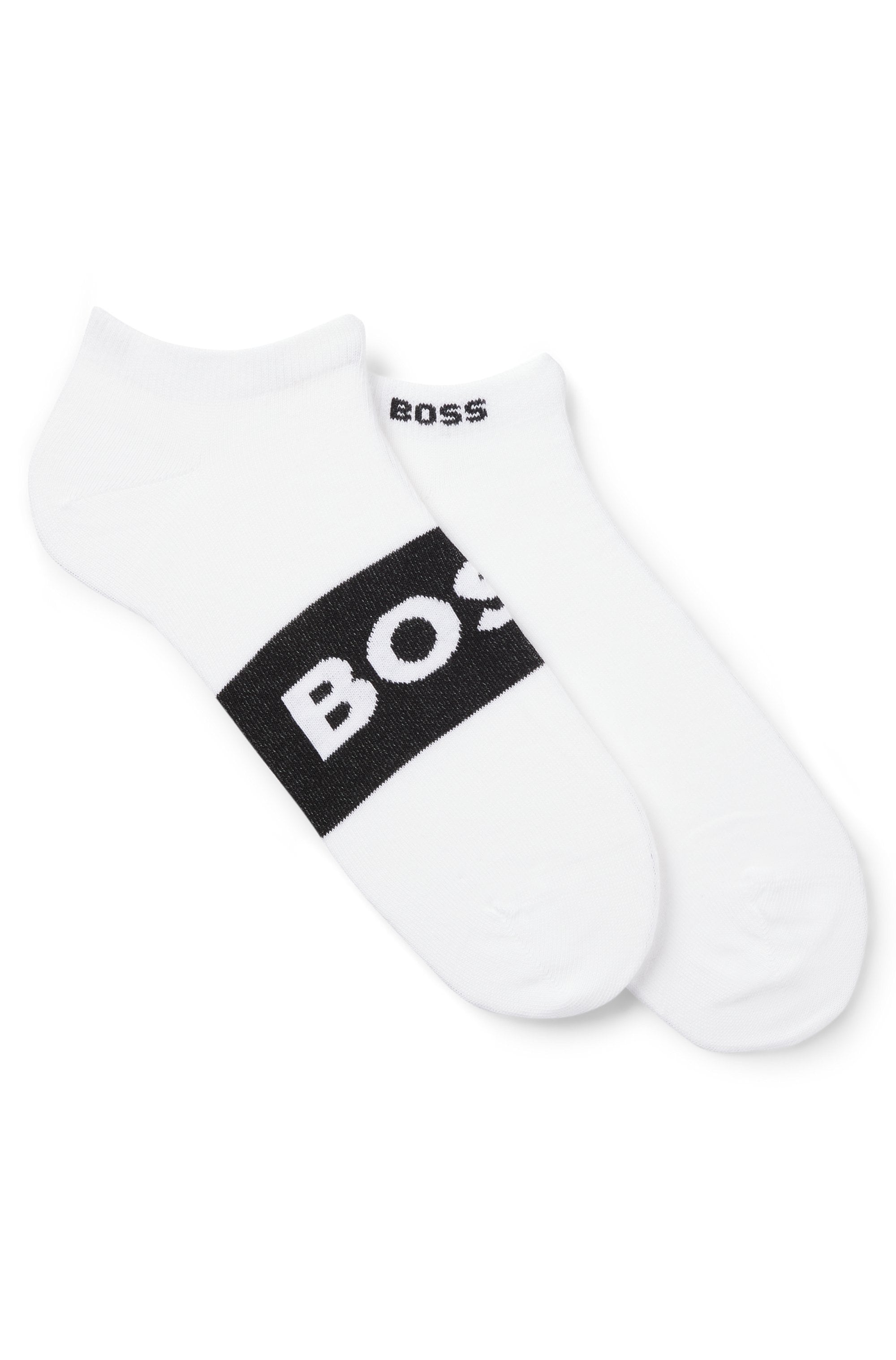 BOSS Businesssocken »2P AS Logo CC«, (Packung, 2 Paar, 2er Pack), mit großem, eingestricktem BOSS Logo-Schriftzug