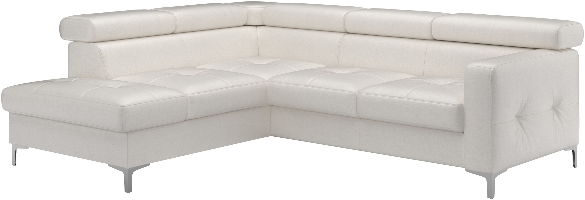 COTTA Ecksofa »Sammy L-Form«, mit Kopfteilverstellung, wahlweise mit Bettfunktion & Bettkasten