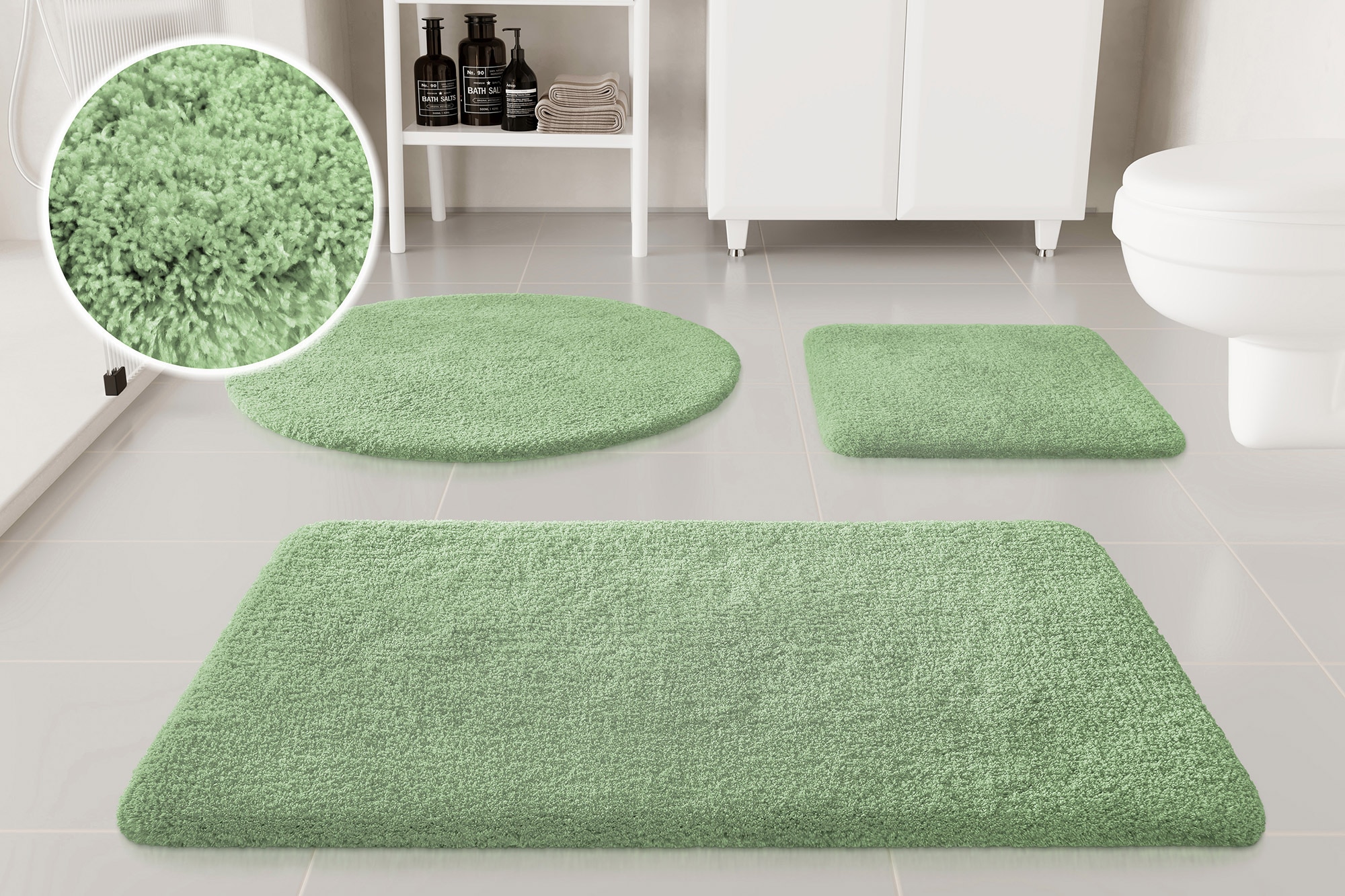 my home Badematte »Kaarin«, rutschhemmend beschichtet, schnell trocknend, B günstig online kaufen