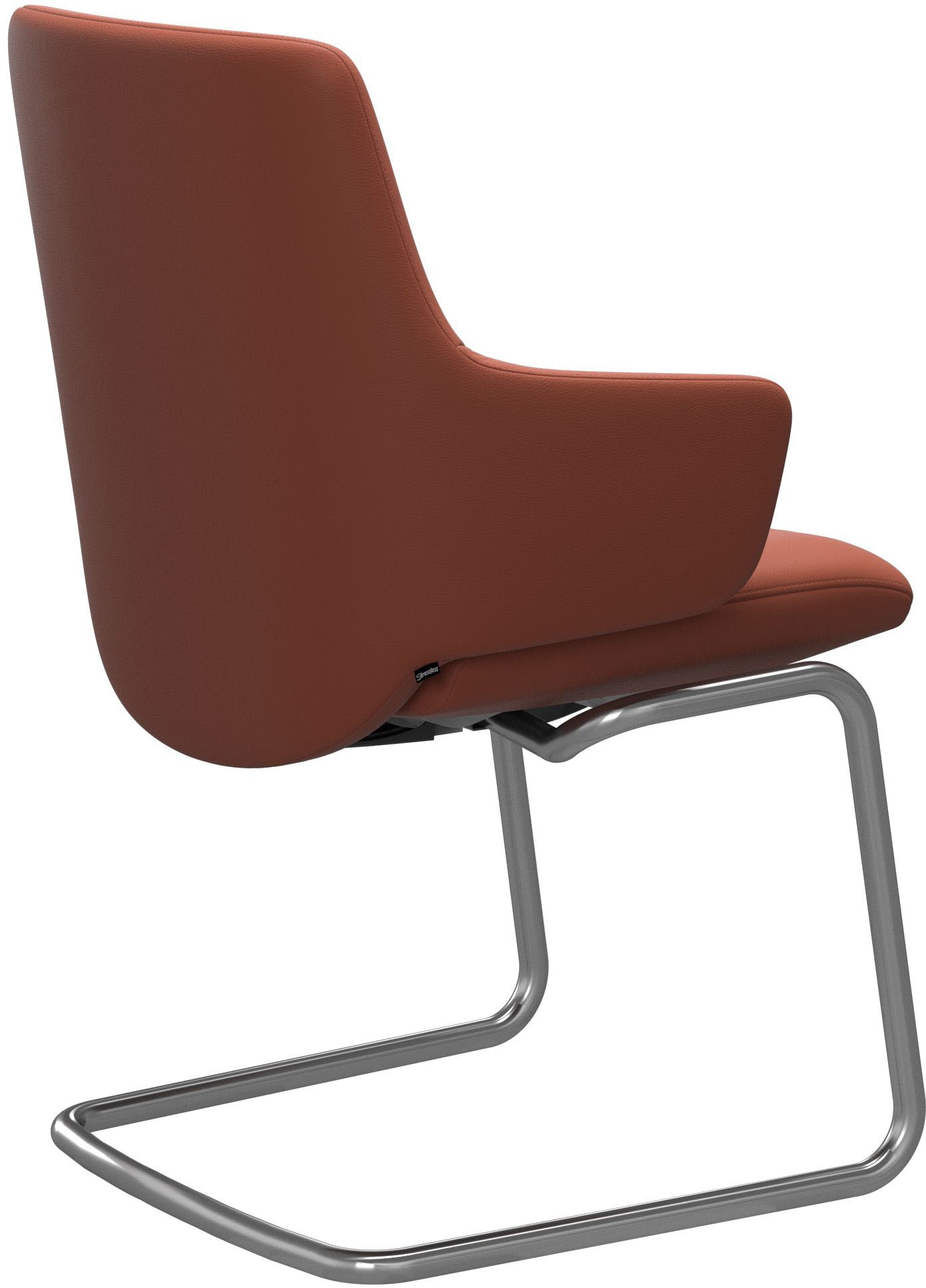 Stressless® Polsterstuhl »Laurel«, Leder PALOMA, Low Back mit Armlehne, Größe L, mit Beinen aus Stahl in Chrom glänzend