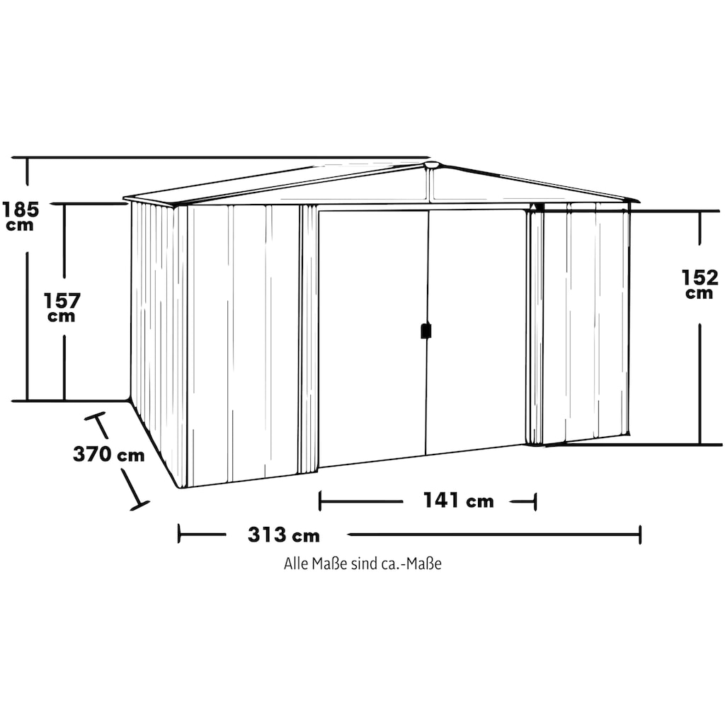 SPACEMAKER Gerätehaus »Woodlake«