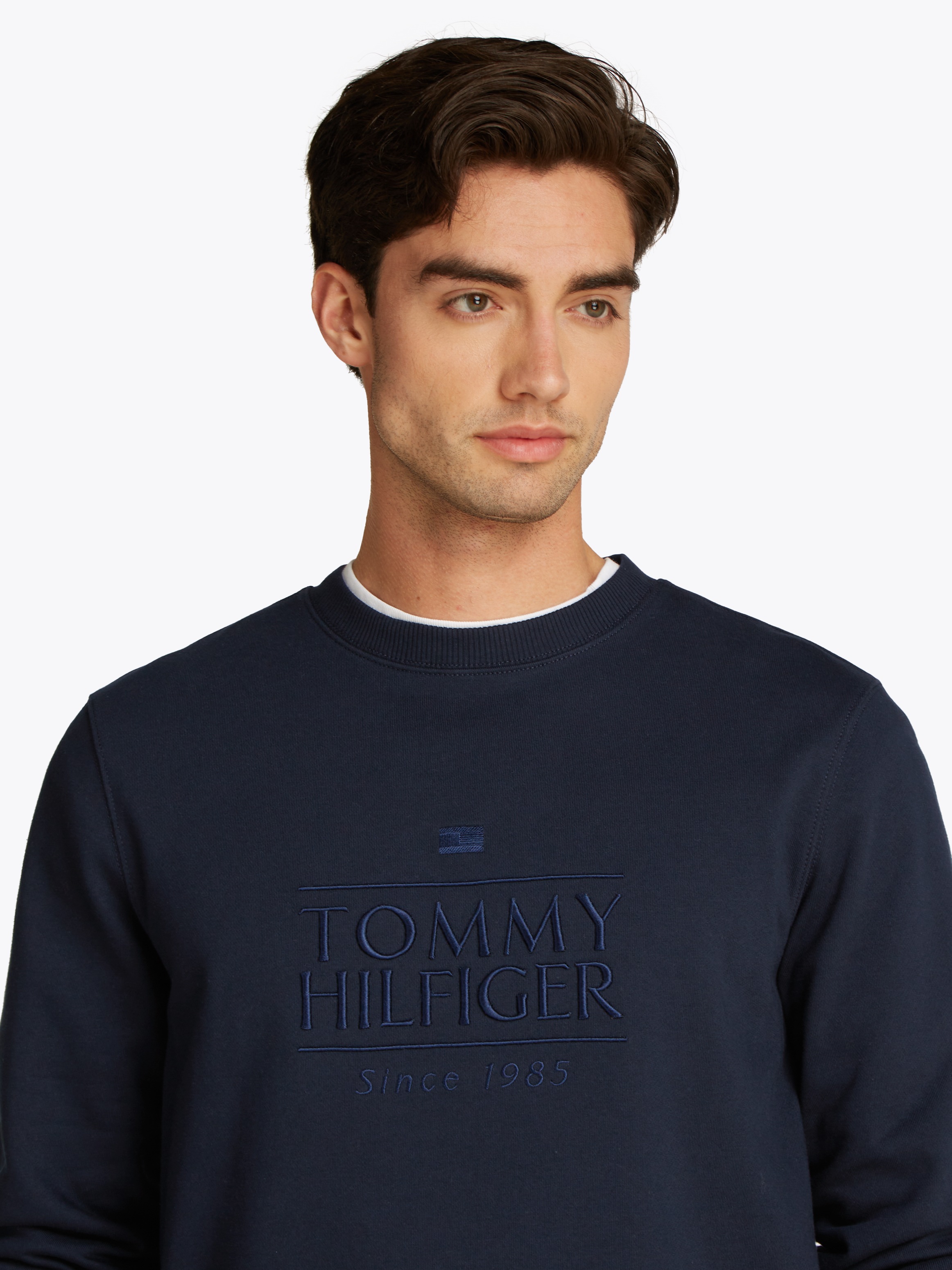 Tommy Hilfiger Sweatshirt »HILFIGER EMBRO LOGO SWEATSHIRT«