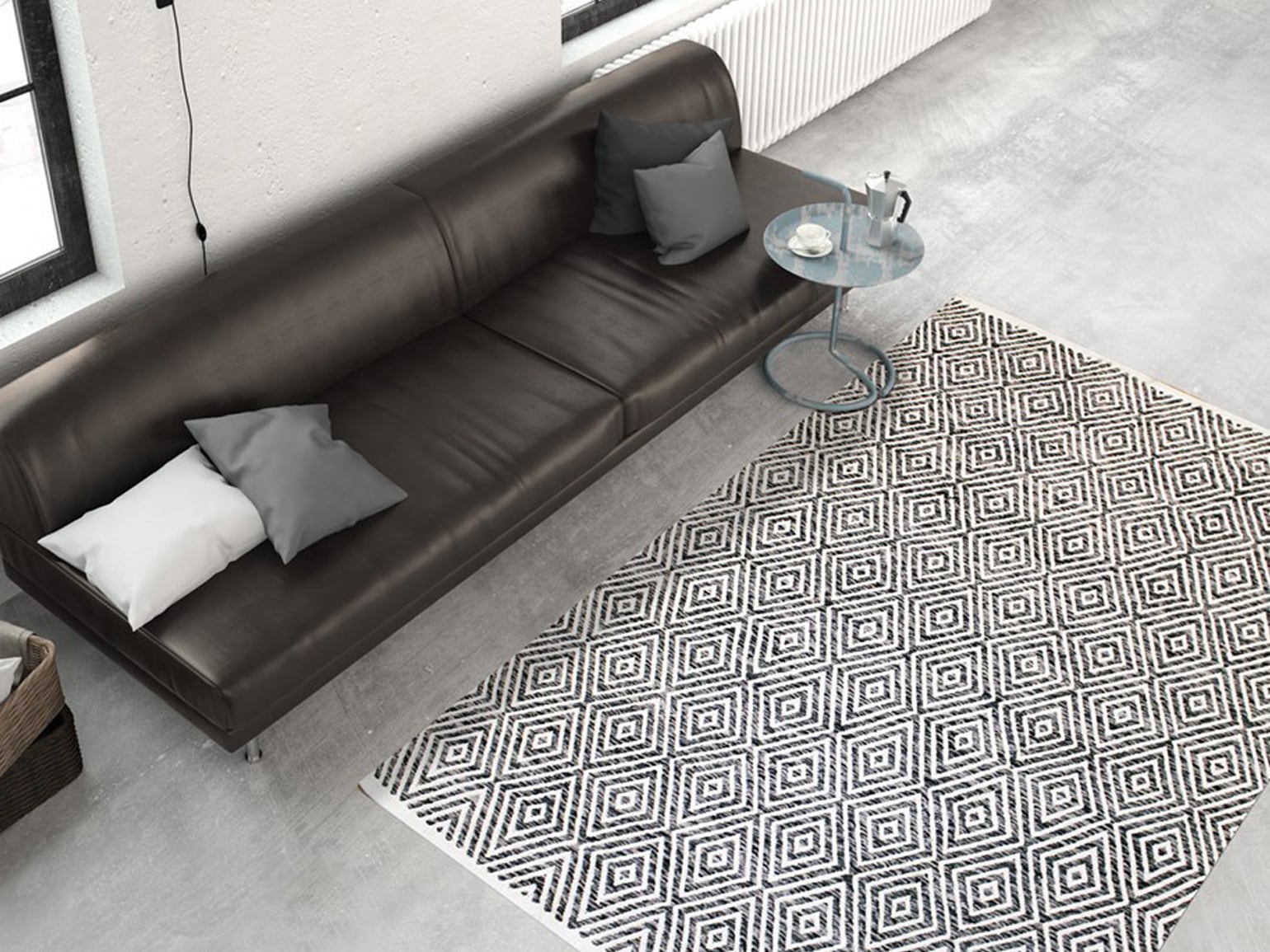 calo-deluxe Teppich »Luba 333«, rechteckig, 7 mm Höhe, reine Baumwolle, Wohnzimmer