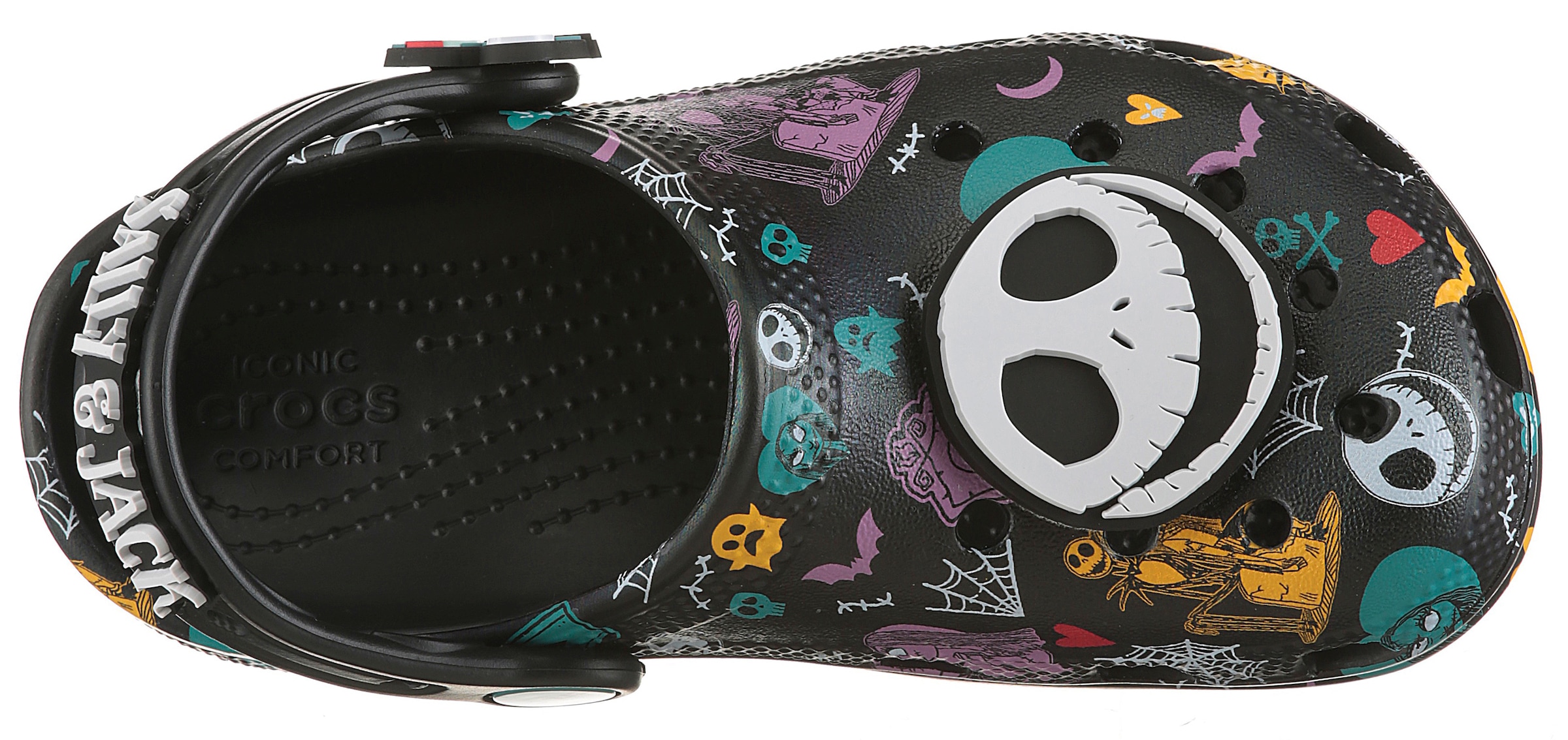 Crocs Clog »Nightmare Multi Classic Clog«, Hausschuh mit bunten Halloween-Motiven