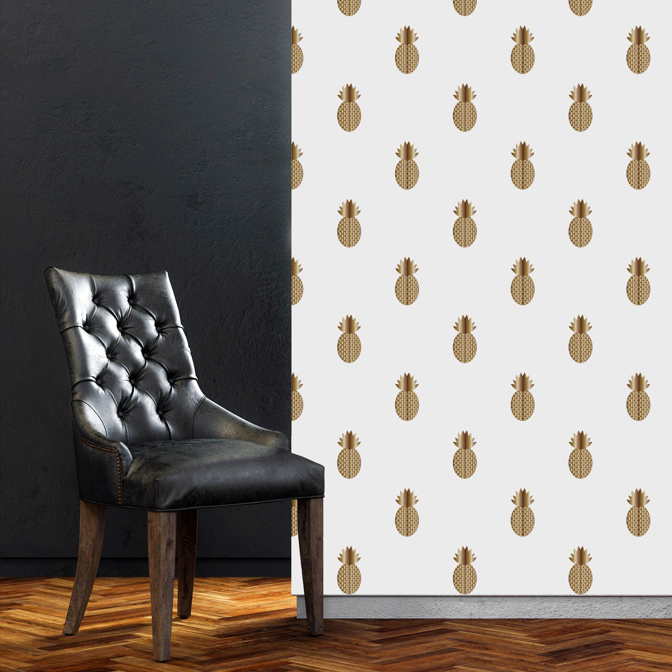 queence Vinyltapete »Alexandra« bedruckt   tropisch glatt 90x250cm, selbstk günstig online kaufen