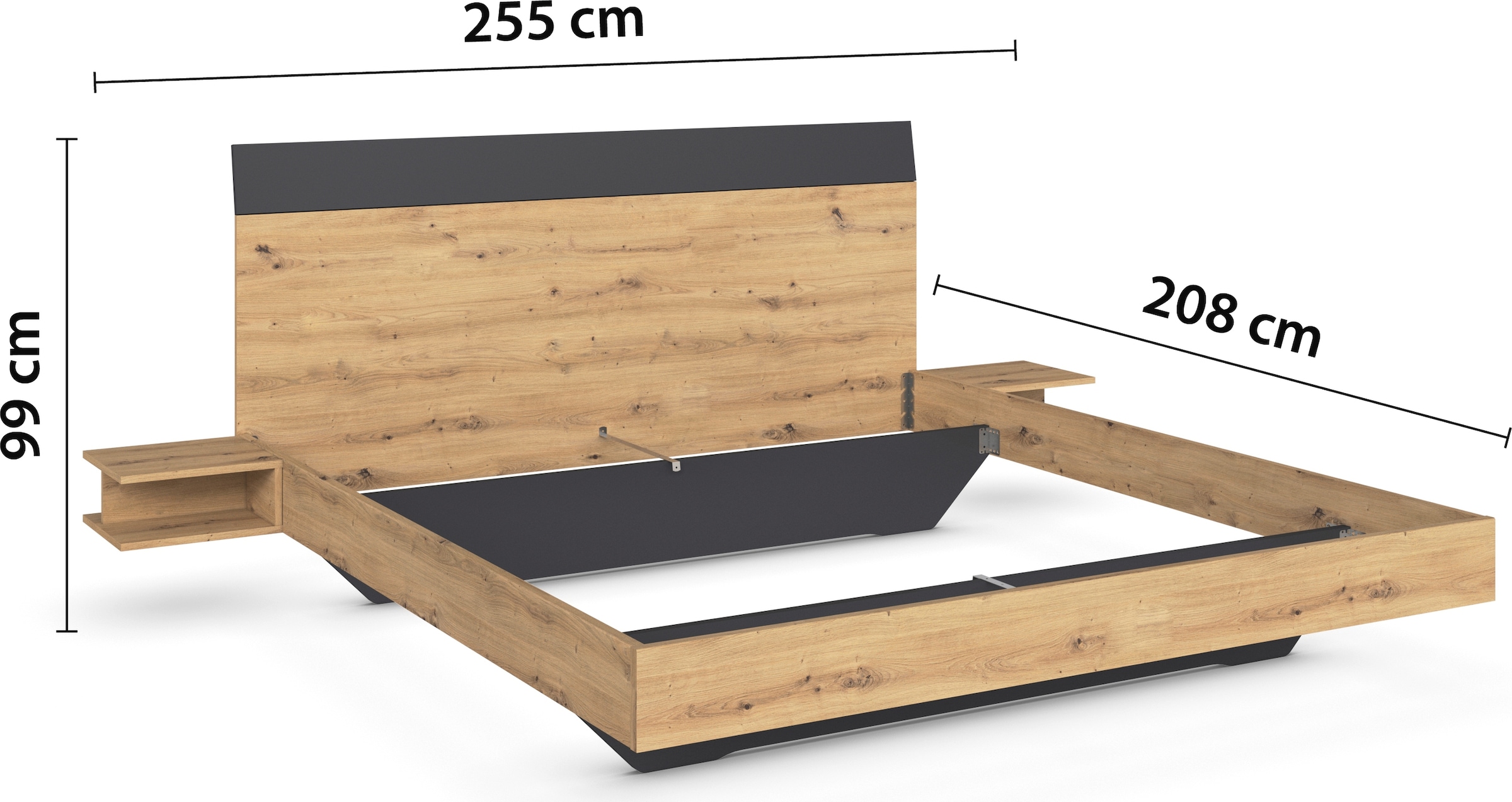 rauch Schlafzimmer-Set »Monza« mit Schwebetürenschrank Breite 218 cm, Bettanlage in 2 Breiten