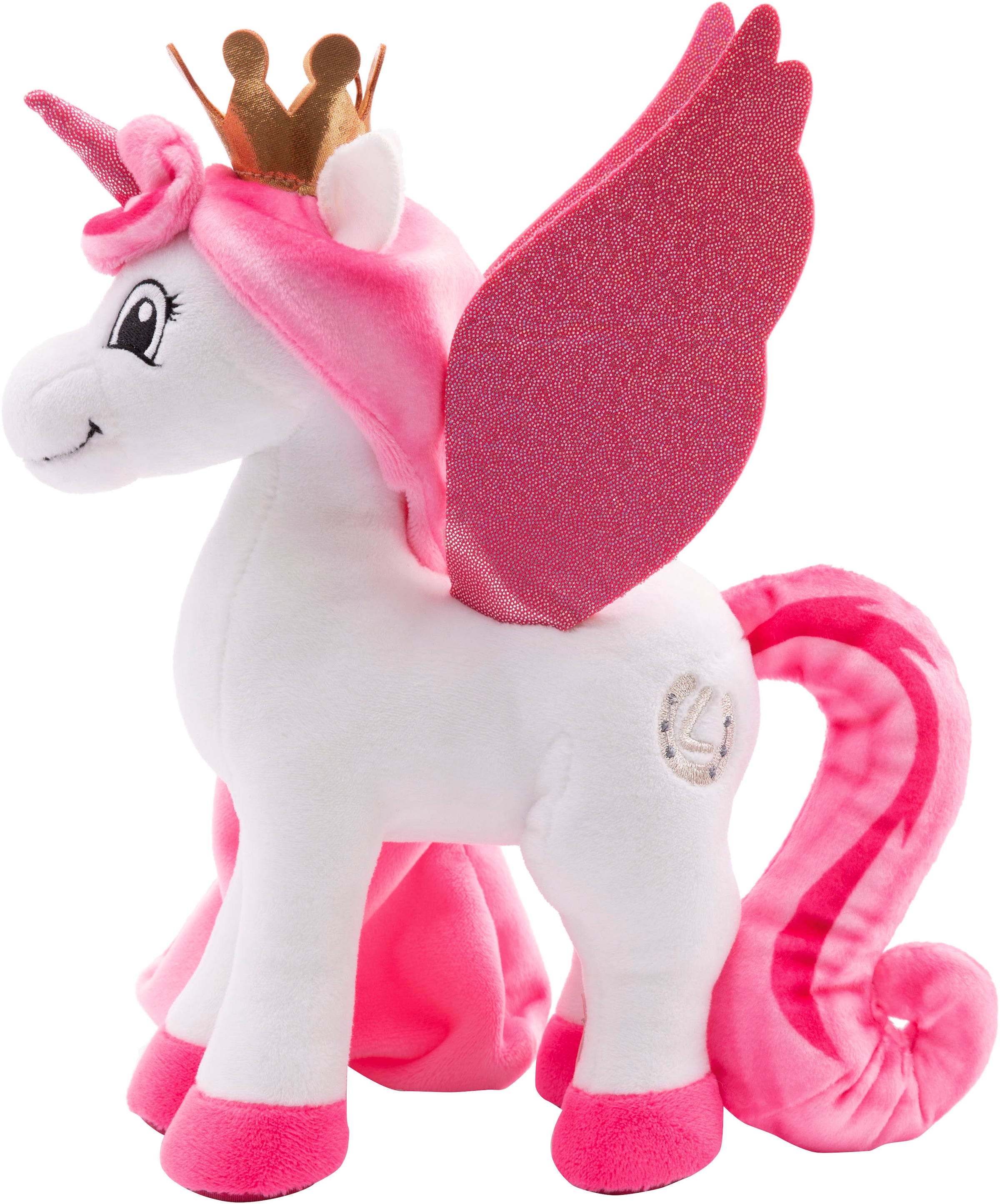 Nici Kuscheltier »Lissy PONY, Einhorn Tamani weiß-pink, 22 cm«, stehend