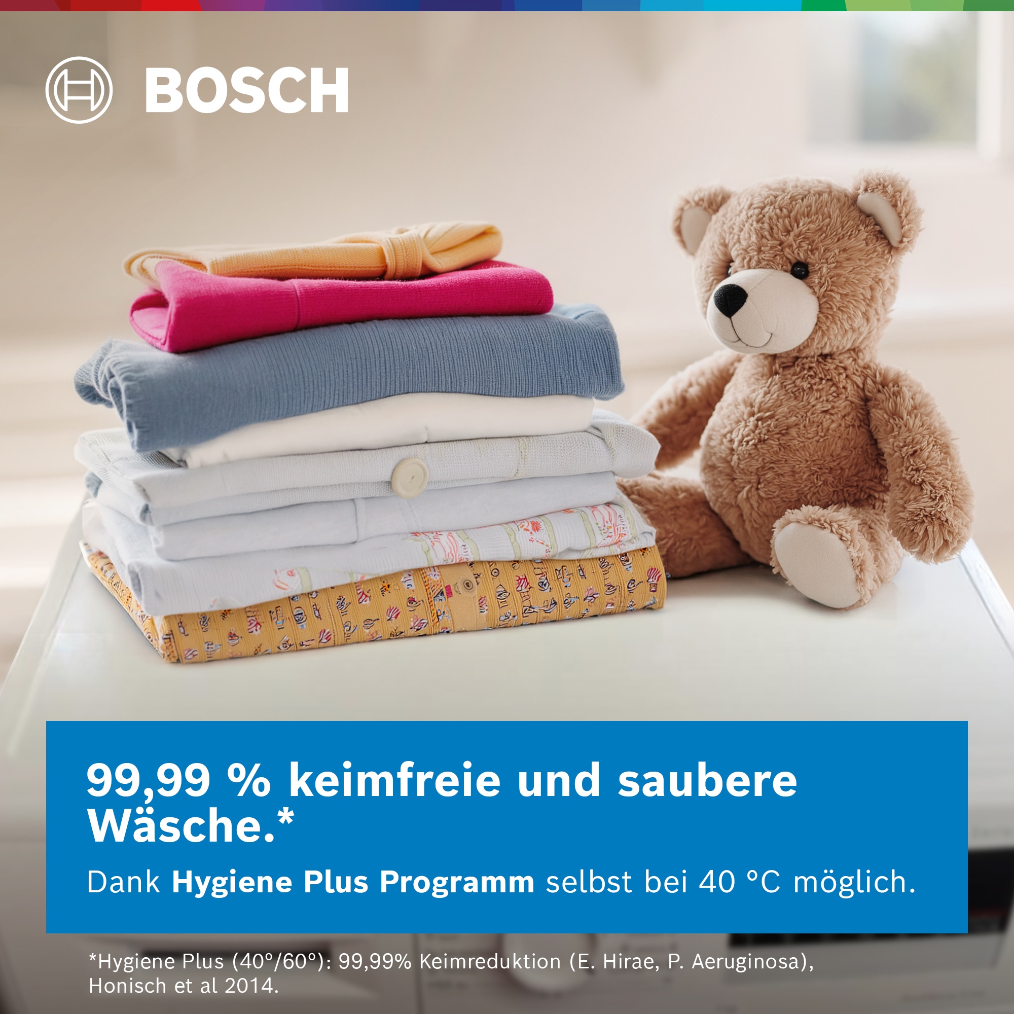 BOSCH Waschmaschine Serie 6 »WUU28T48« 8 kg 1400 U/min unterbaufähig,Speed Perfect, Hygiene Plus, großes LED-Display
