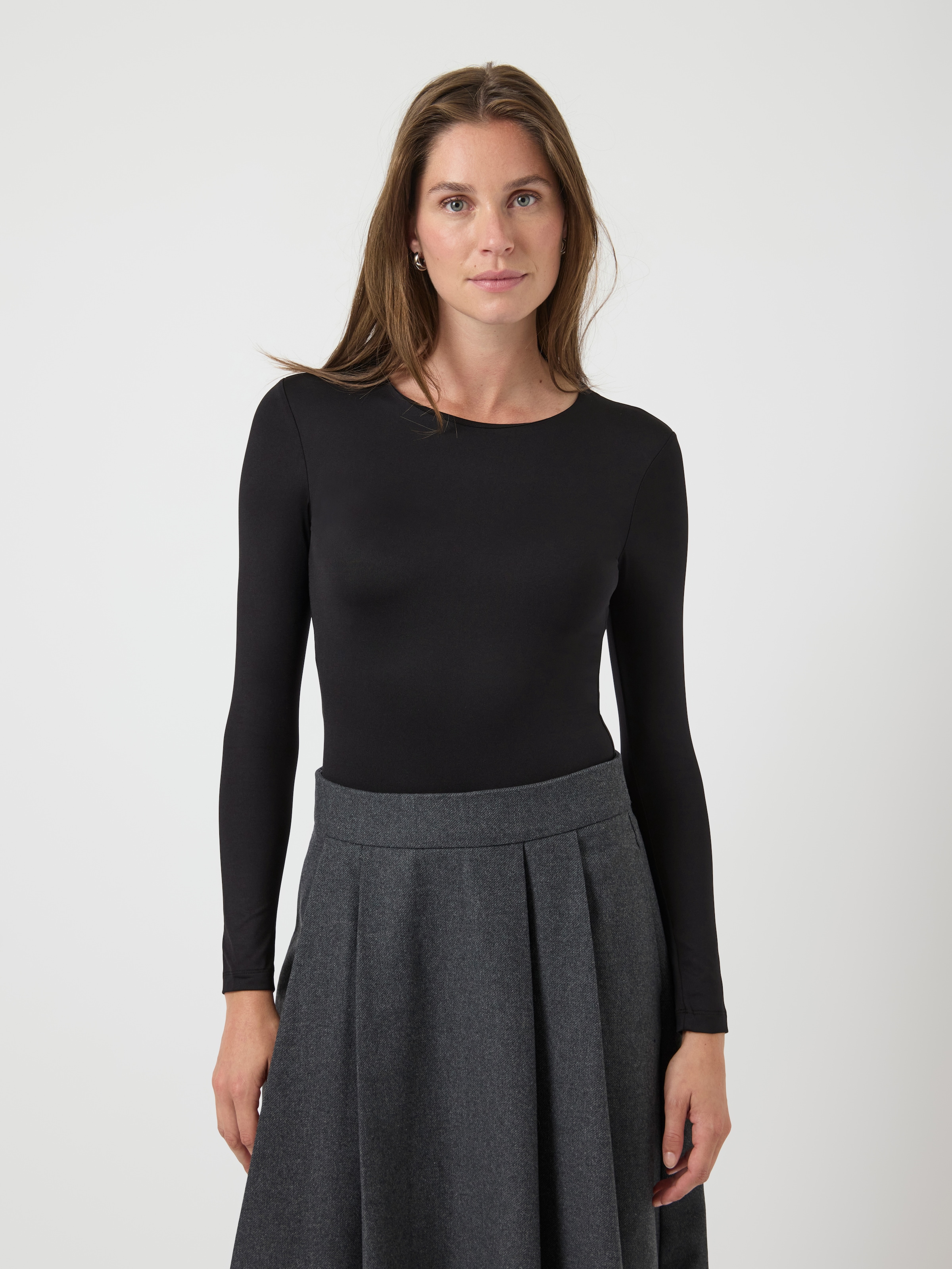 Y.A.S Langarmbody »YASRUBY LS BODY S. NOOS« Black S (36) - N-Gr N-Gr S (36) Body von YAS