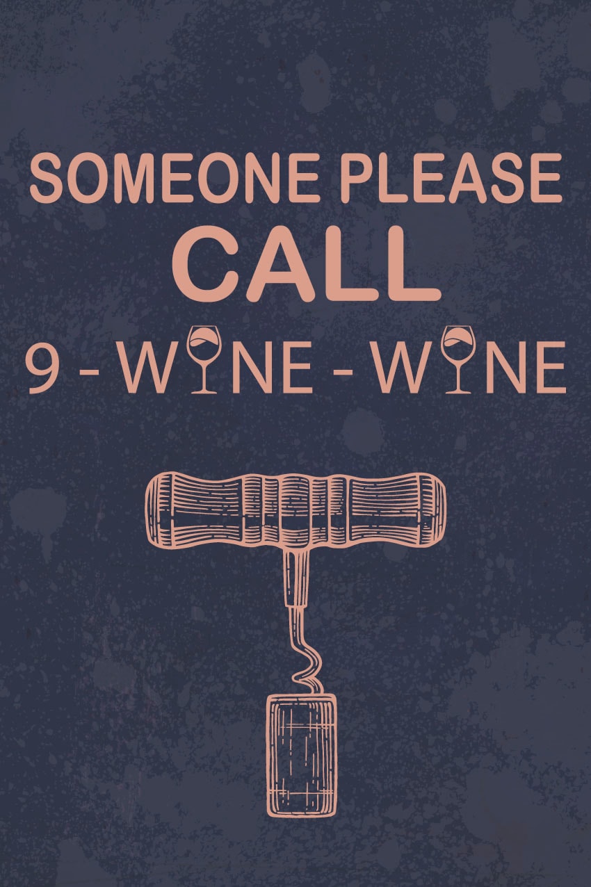 queence Metallbild »Wine« Getränke | Schriftzug | Schriftzüge | Sprüche | Sprüche & Texte | Wein 1 Stk. tlg. Stahlschilder