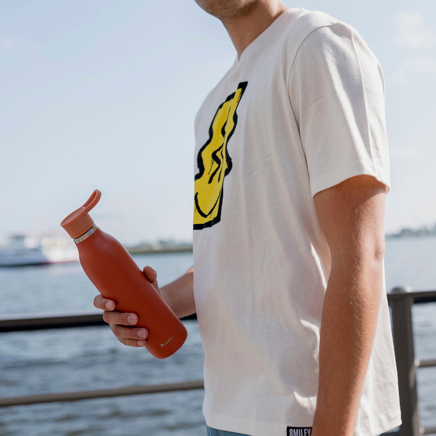 aladdin Trinkflasche »City Loop« Edelstahl, 600 ml