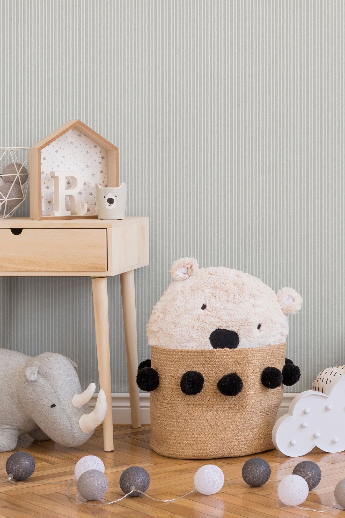 living walls Vliestapete »Little Stars«, leicht glänzend-gestreift-längsgestreift-Streifen, Kinder Tapete Streifen Tapeten Kinderzimmer Schlafzimmer modern Design