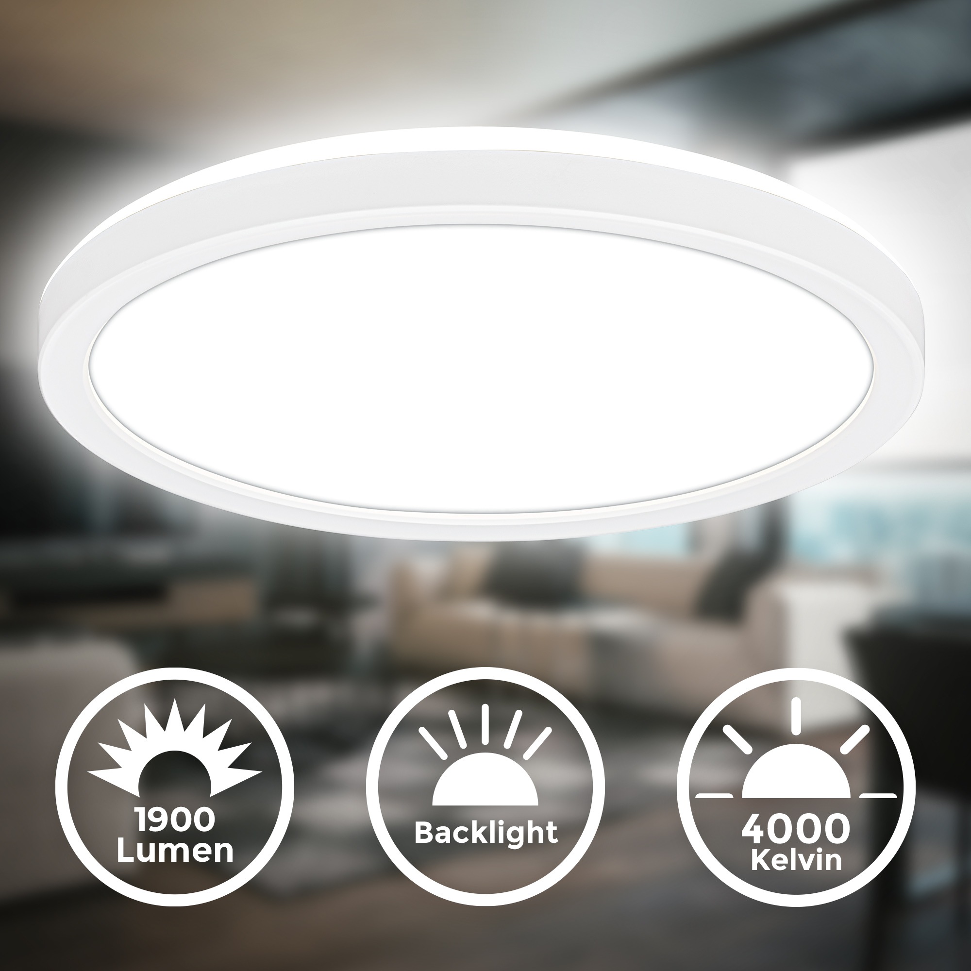 B.K.Licht LED Deckenleuchte »BKL1598 Ultraflache Deckenlampe, LED Panel mit günstig online kaufen