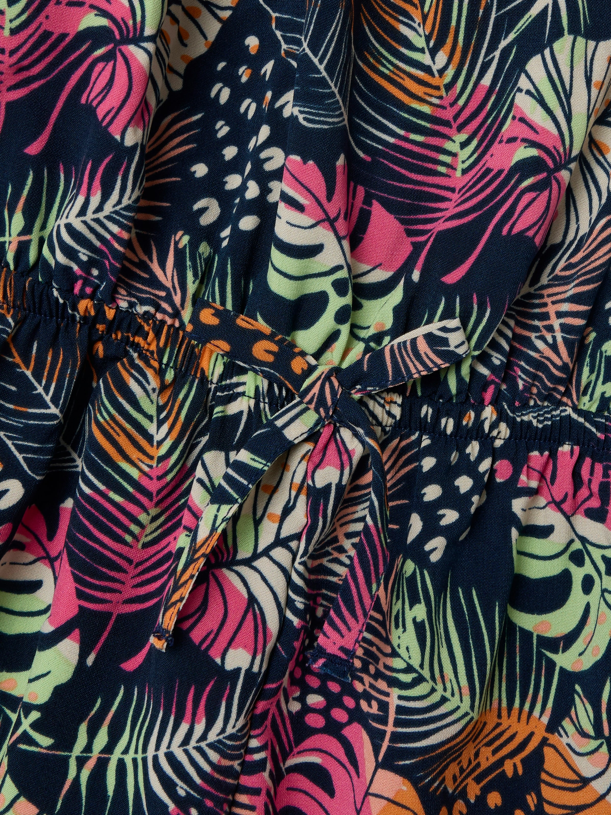 Name It Kurzoverall »NKFVINAYA  PLAYSUIT FFF« Kunstfaser, elastischer Bund, Allover-Druck