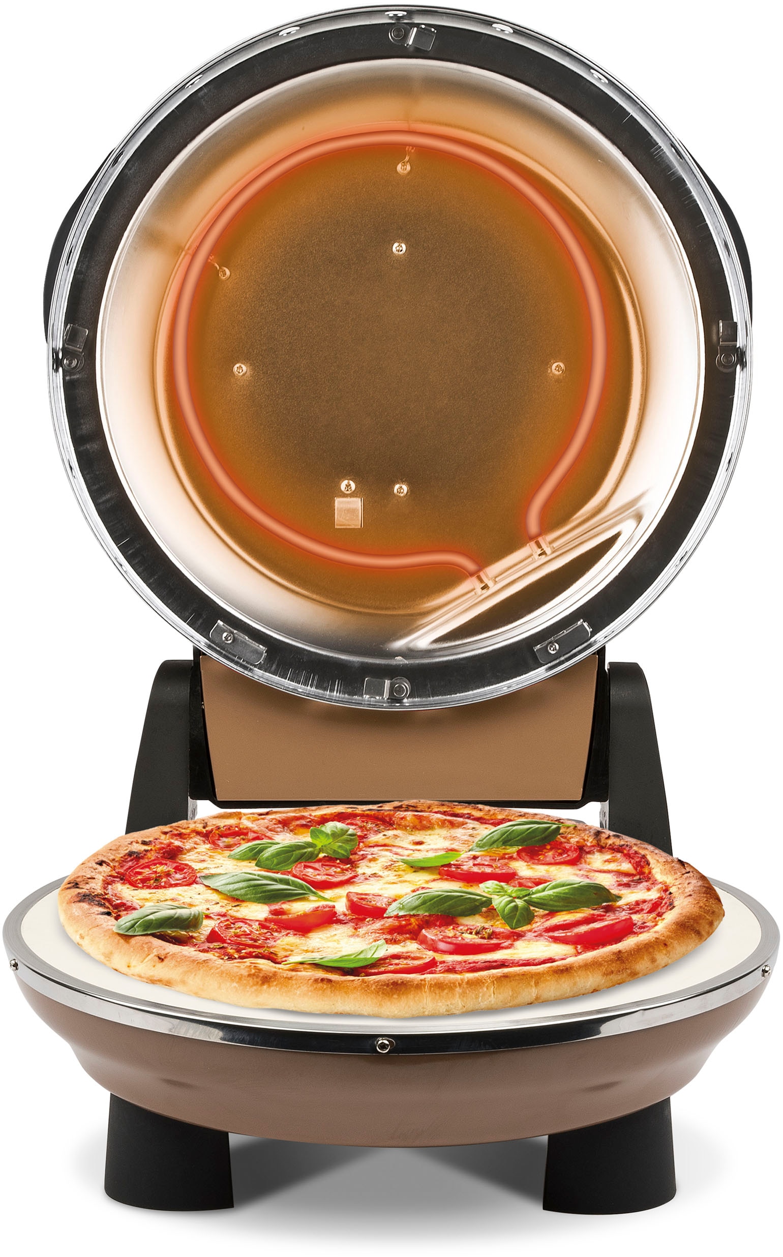 G3Ferrari Pizzaofen »G1003208 Napoletana kupfer inkl. 2-ten oberen Pizzaste günstig online kaufen