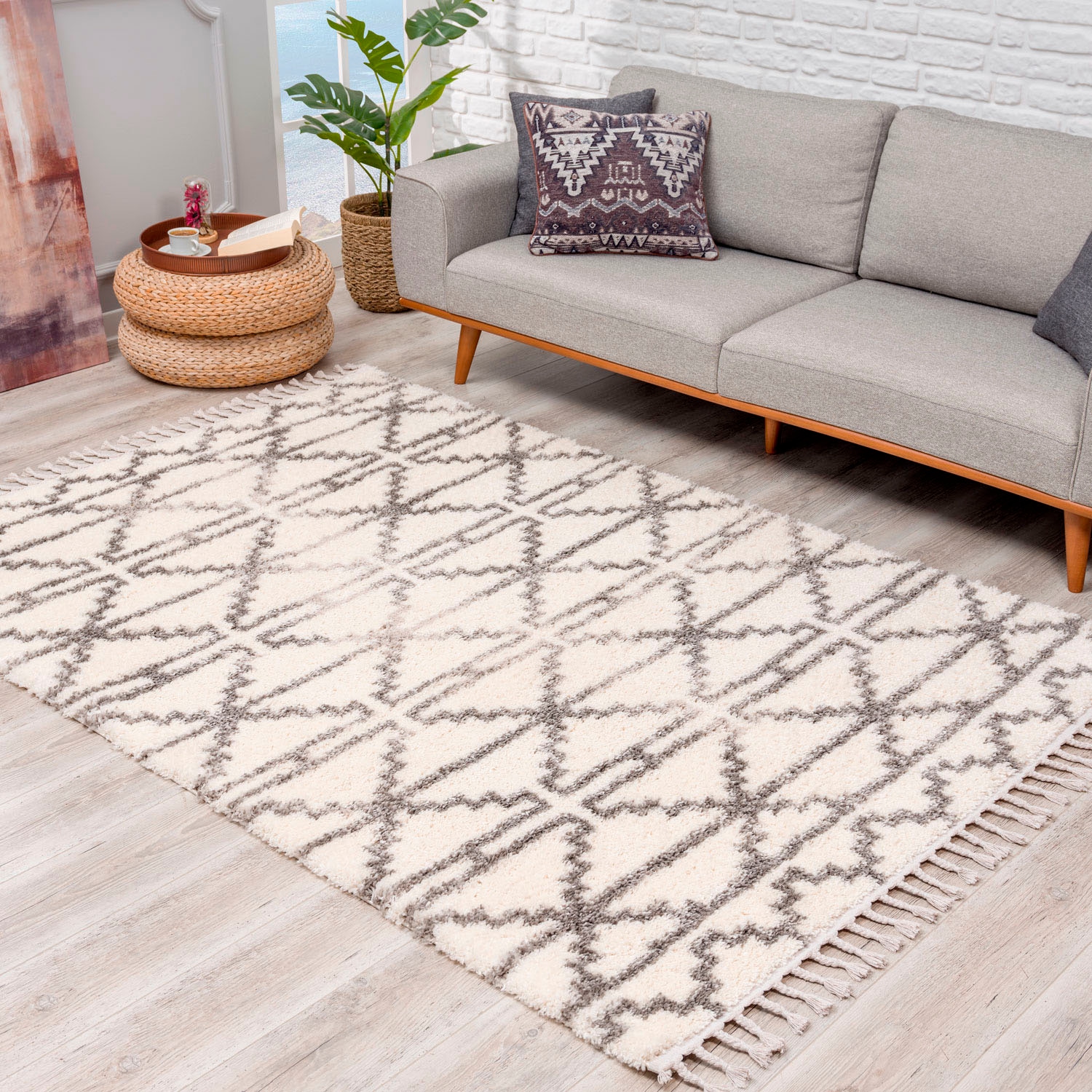 Carpet City Hochflor-Teppich »Pulpy 530«, rechteckig, 30 mm Höhe, besonders günstig online kaufen
