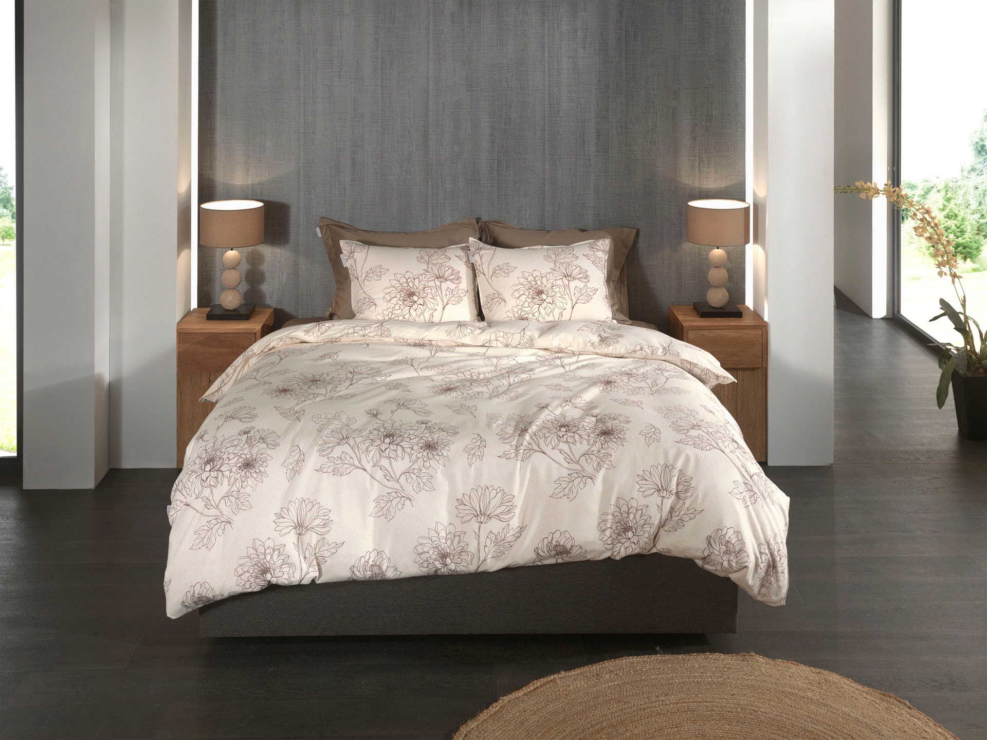 Heckett & Lane Bettwäsche »Gigi« 2 Stk. tlg. 100% Baumwolle, hochwertiges Flanell, Bettwäsche ab 135x200 cm.