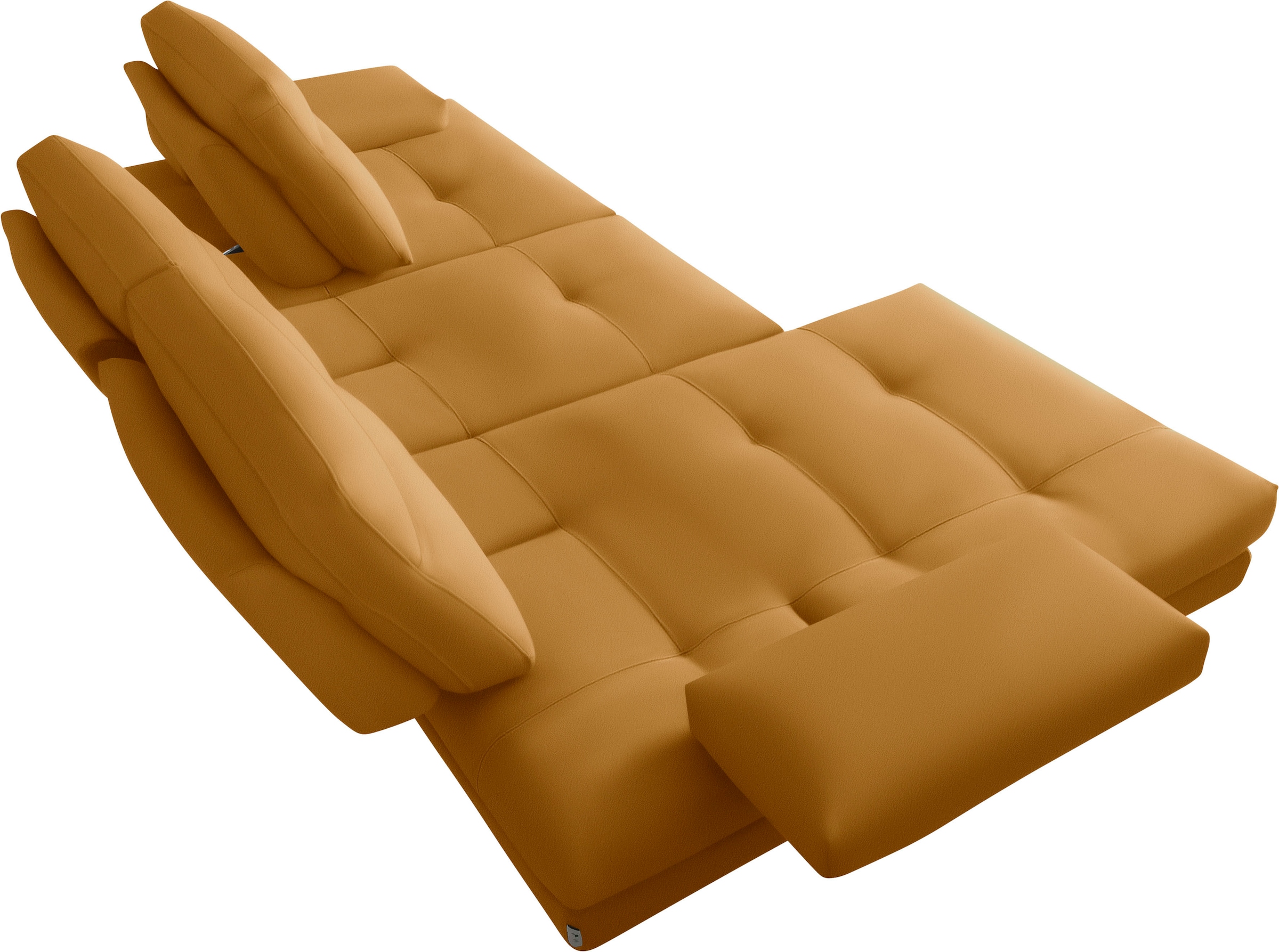CALIA ITALIA Ecksofa »Toby Wing, L-Form, Designsofa mit sensationellem Sitzkomfort«, inklusive Sitztiefenverstellung, Füße in chrom glänzend